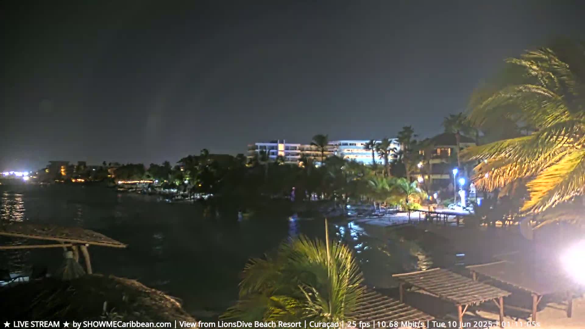 Carribean, Curacao, Mambo Beach  Live Cam - Willemstad, Curaçao, Netherland
