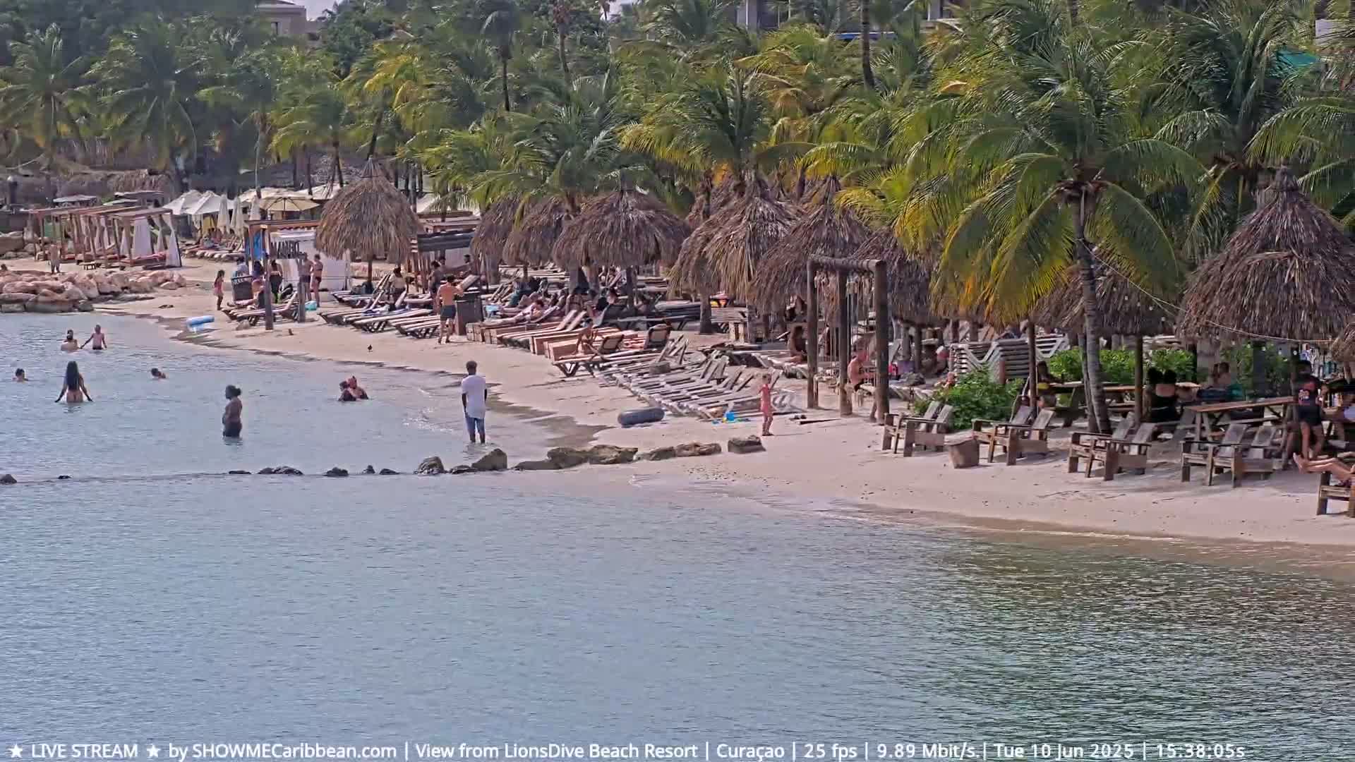 Carribean, Curacao, Mambo Beach  Live Cam - Willemstad, Curaçao, Netherland