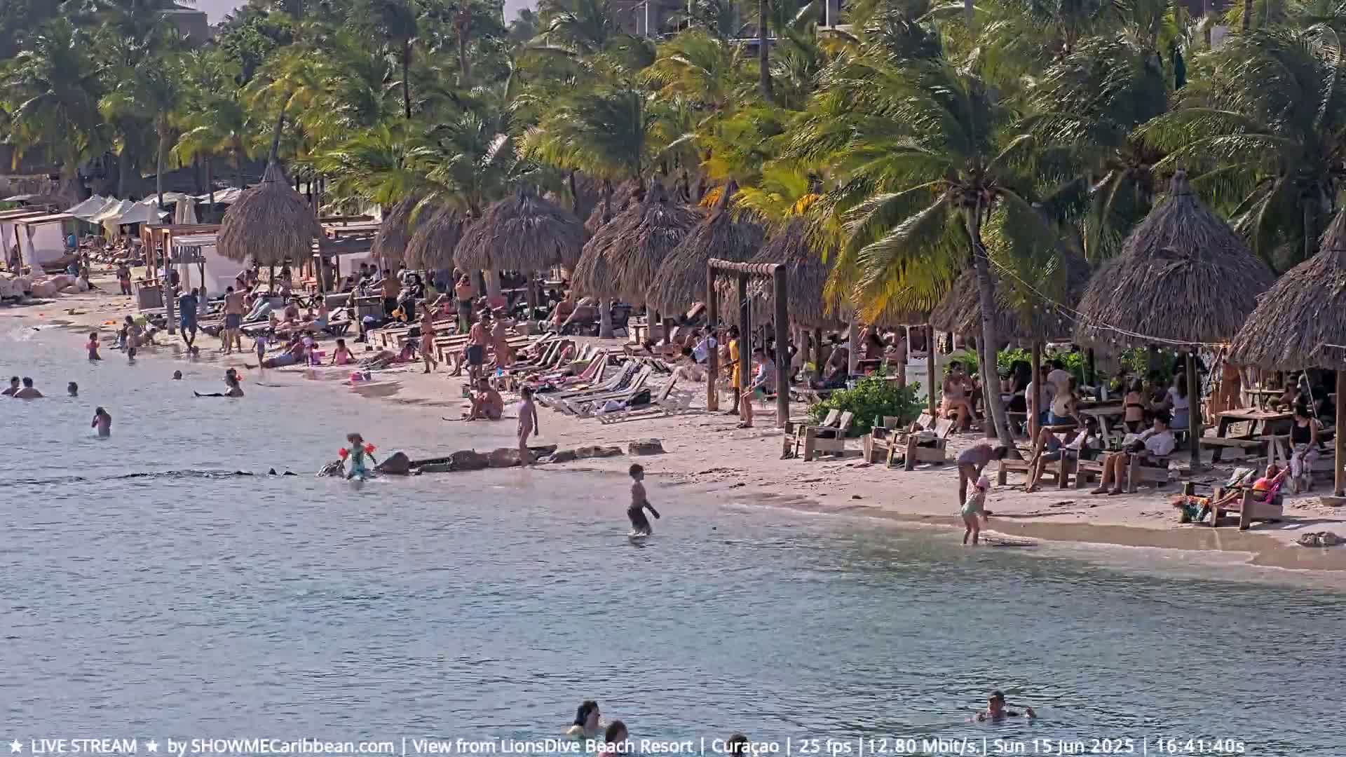 Carribean, Curacao, Mambo Beach  Live Cam - Willemstad, Curaçao, Netherland