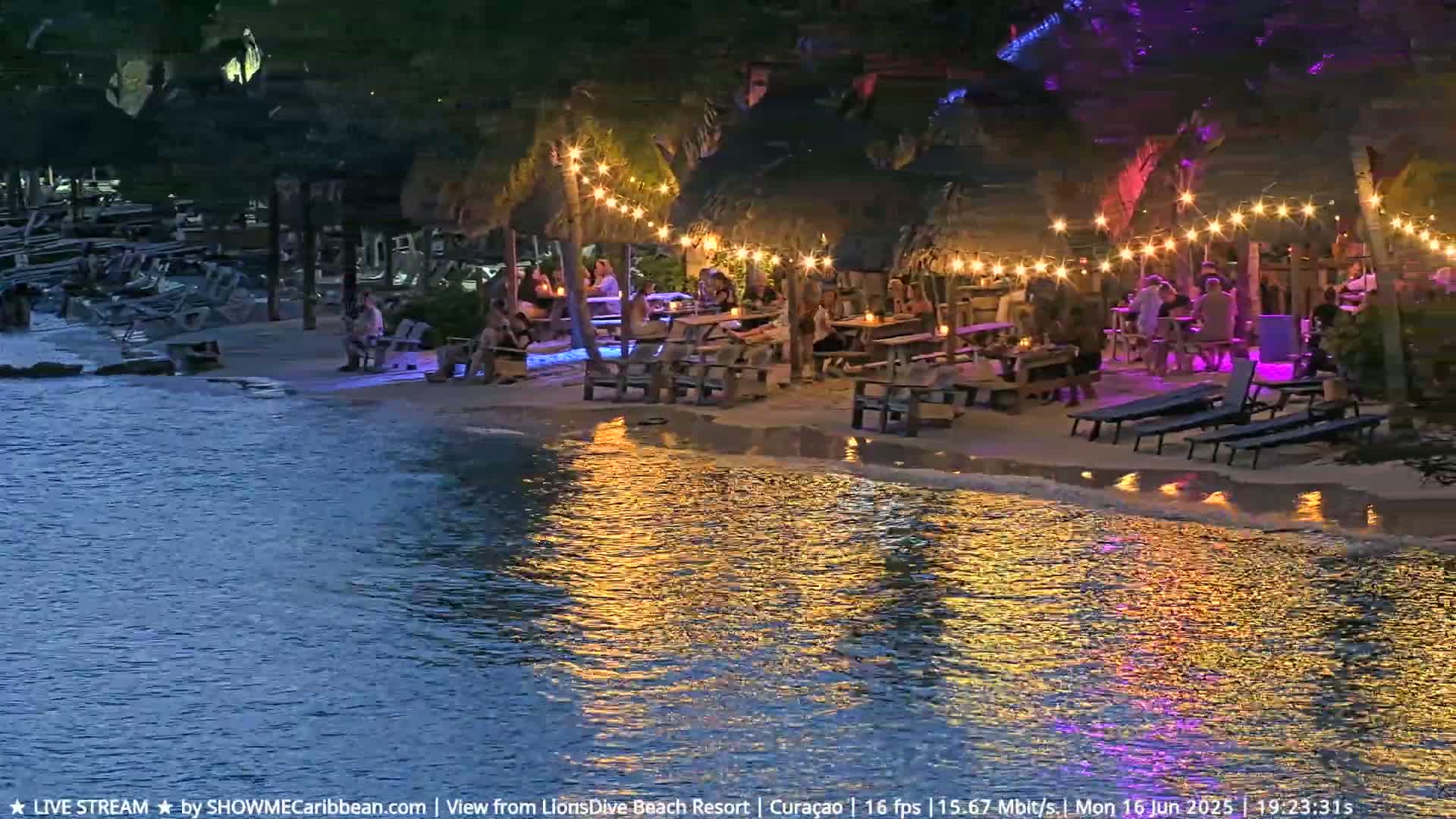 Carribean, Curacao, Mambo Beach  Live Cam - Willemstad, Curaçao, Netherland