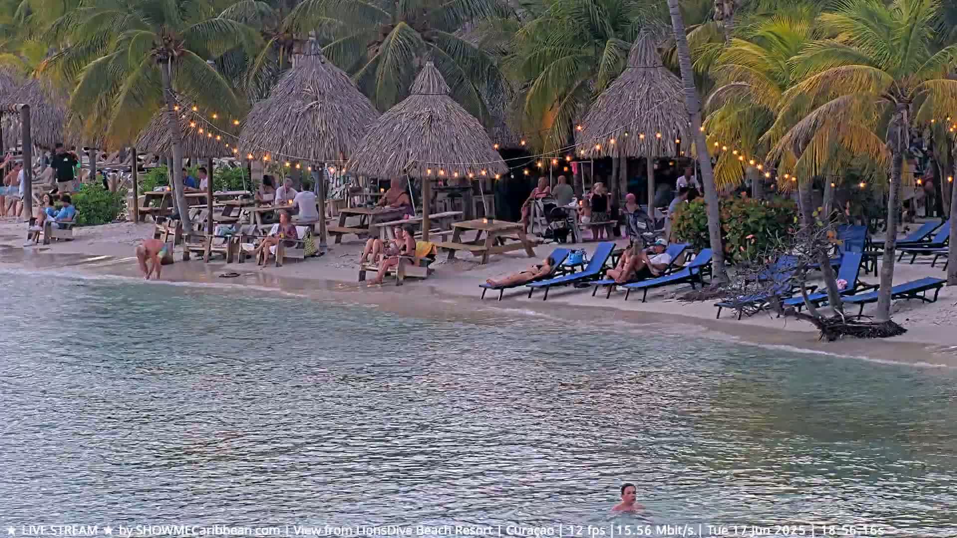 Carribean, Curacao, Mambo Beach  Live Cam - Willemstad, Curaçao, Netherland