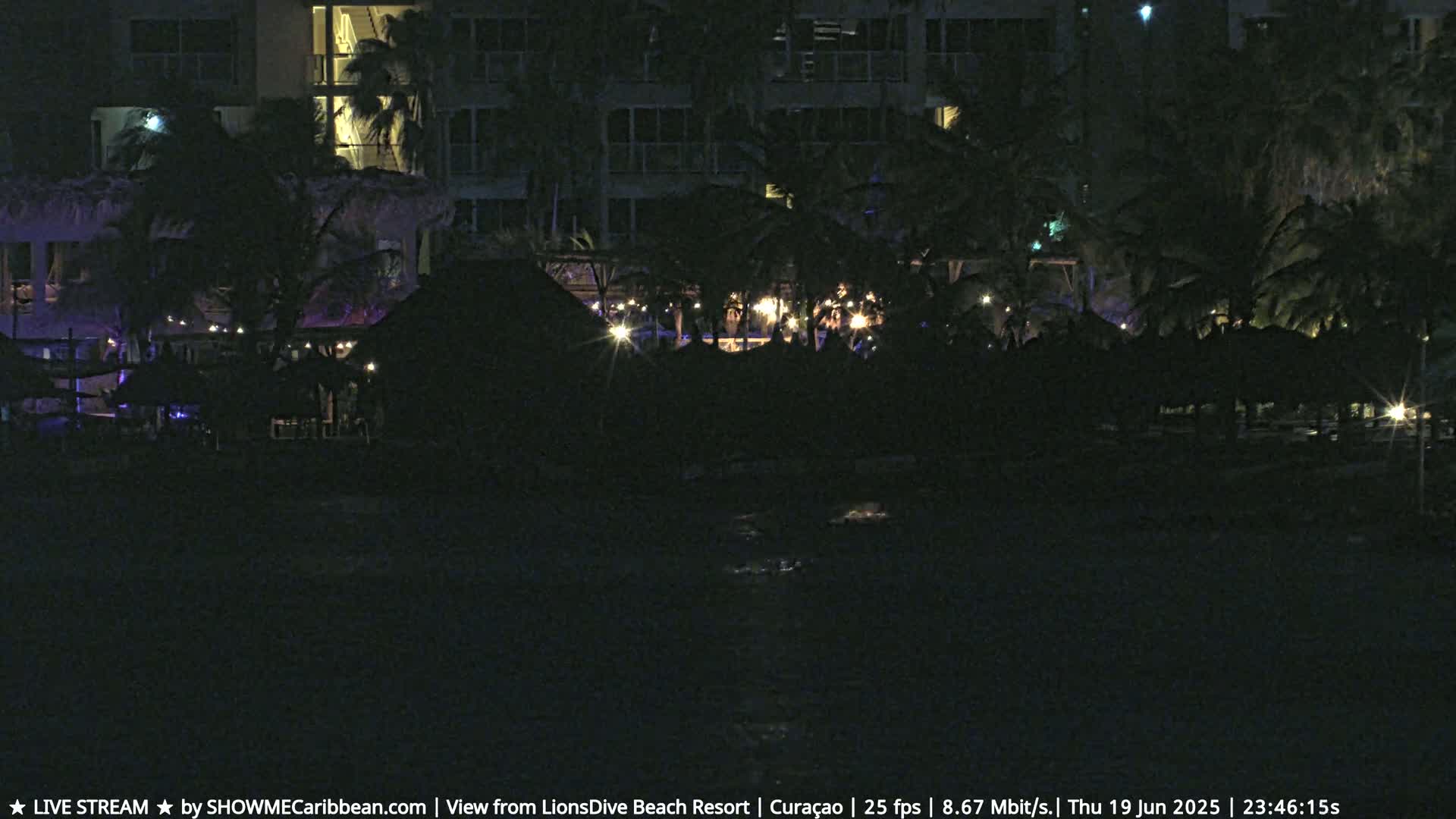 Carribean, Curacao, Mambo Beach  Live Cam - Willemstad, Curaçao, Netherland