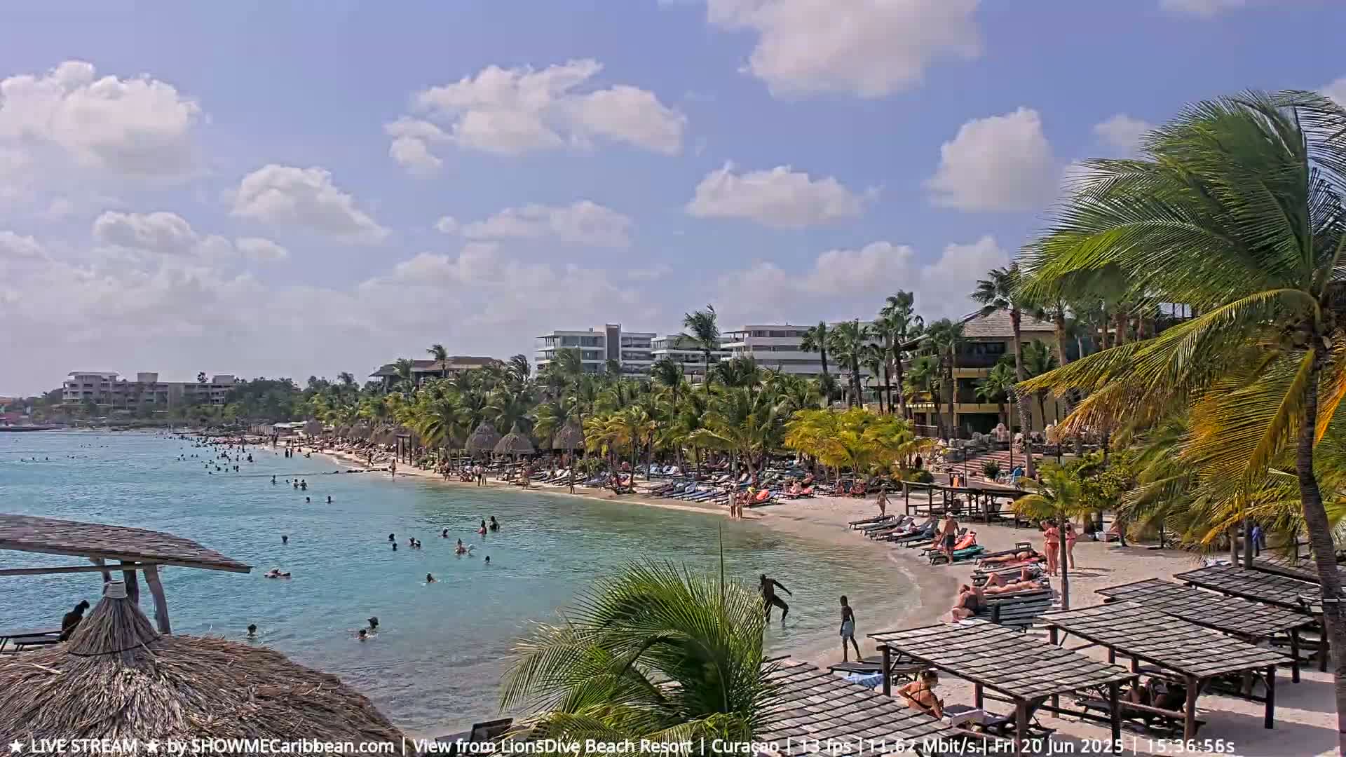 Carribean, Curacao, Mambo Beach  Live Cam - Willemstad, Curaçao, Netherland