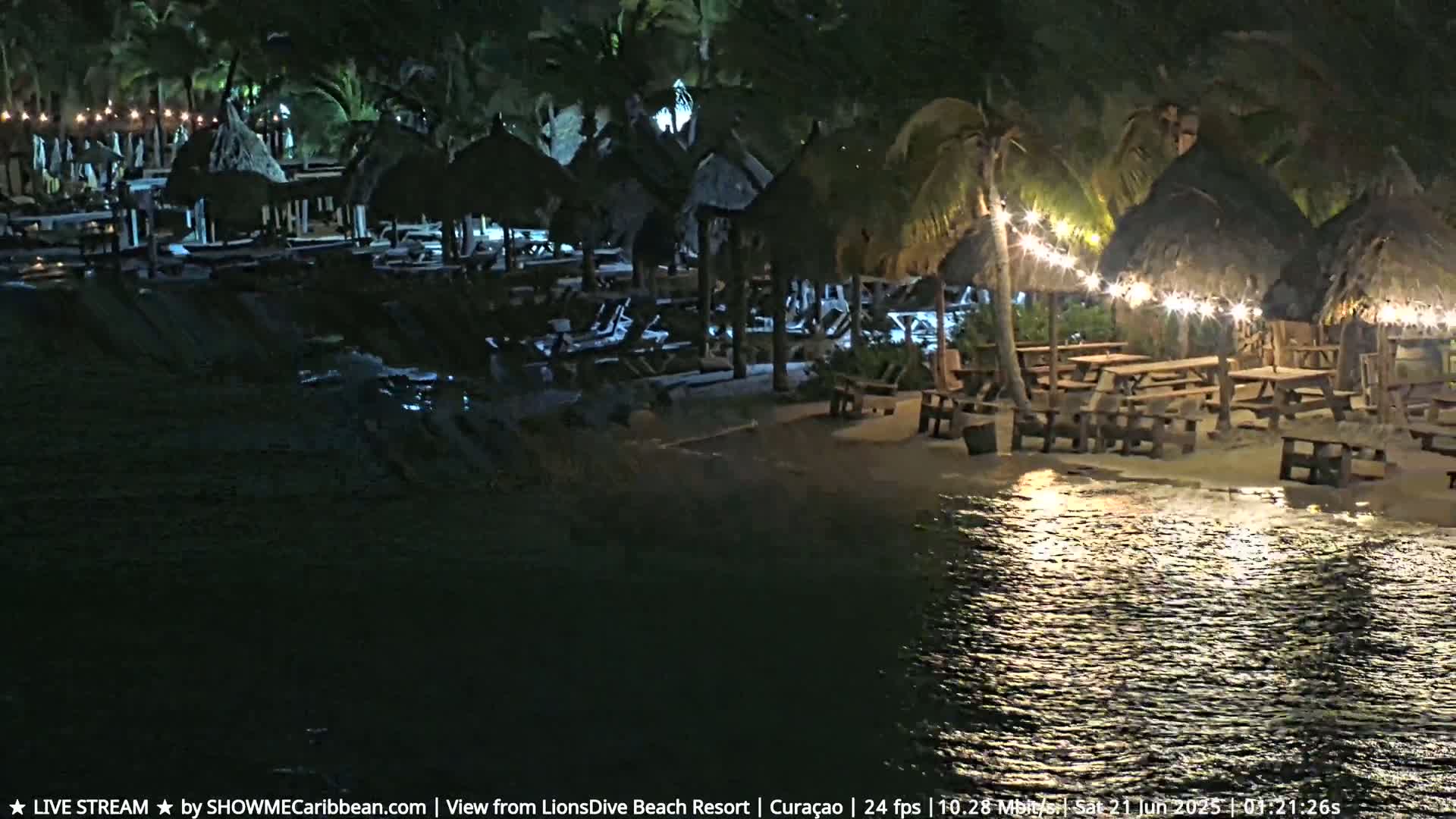 Carribean, Curacao, Mambo Beach  Live Cam - Willemstad, Curaçao, Netherland