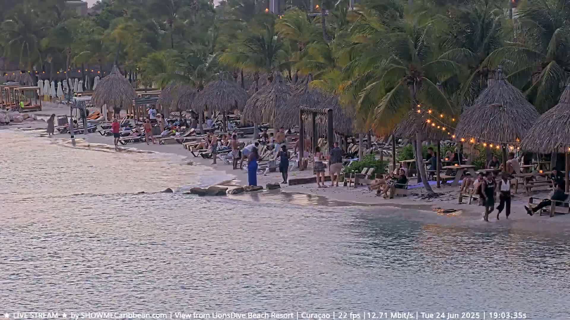 Carribean, Curacao, Mambo Beach  Live Cam - Willemstad, Curaçao, Netherland