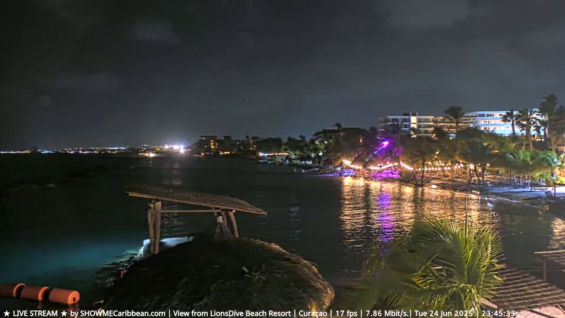 Carribean, Curacao, Mambo Beach  Live Cam - Willemstad, Curaçao, Netherland