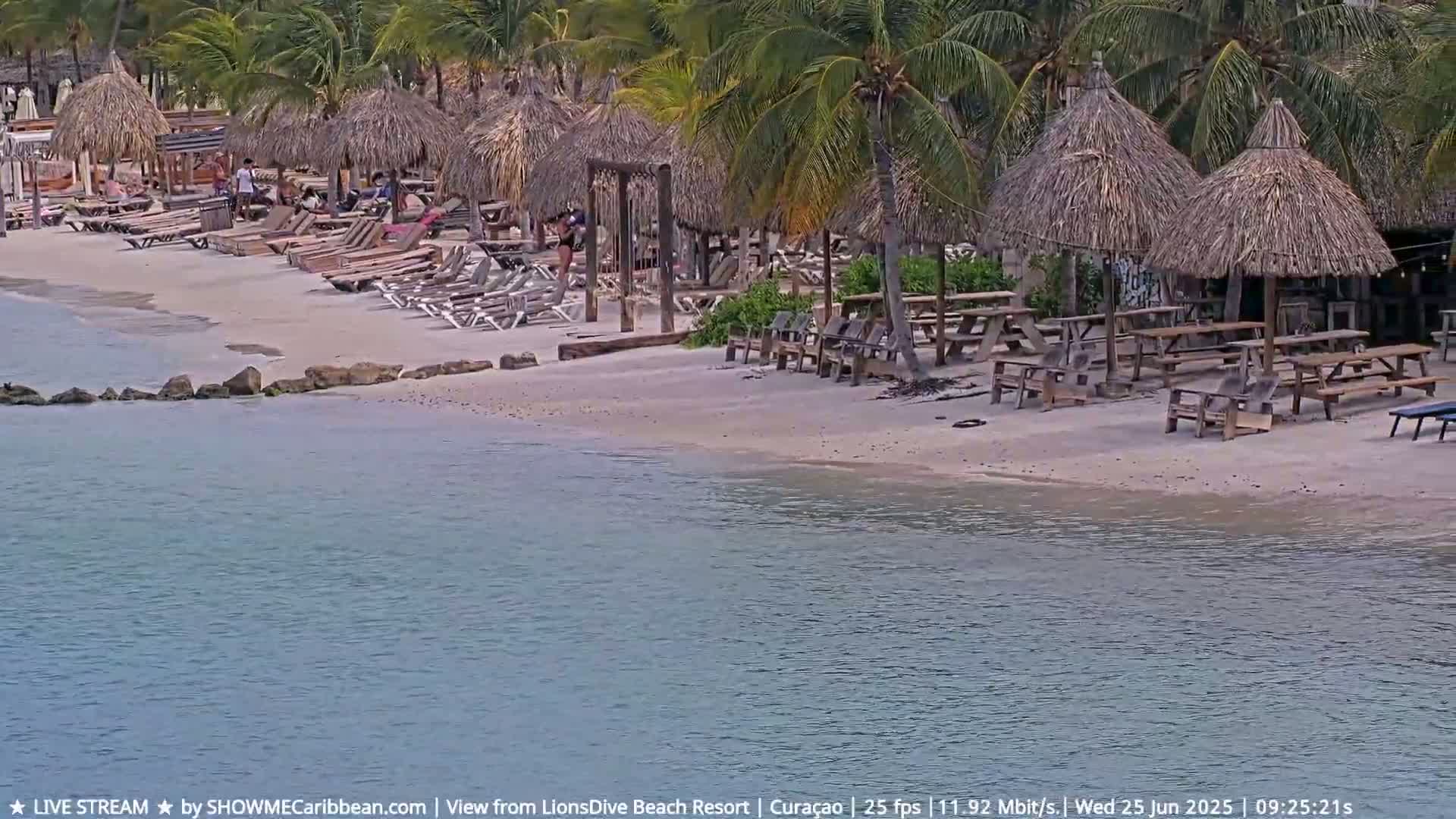 Carribean, Curacao, Mambo Beach  Live Cam - Willemstad, Curaçao, Netherland
