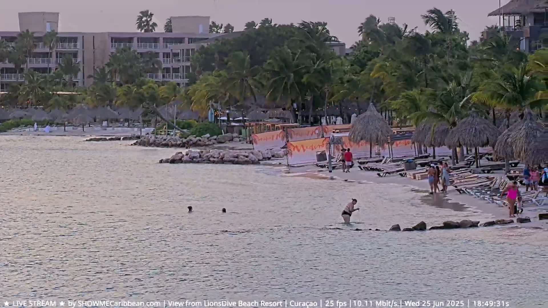 Carribean, Curacao, Mambo Beach  Live Cam - Willemstad, Curaçao, Netherland