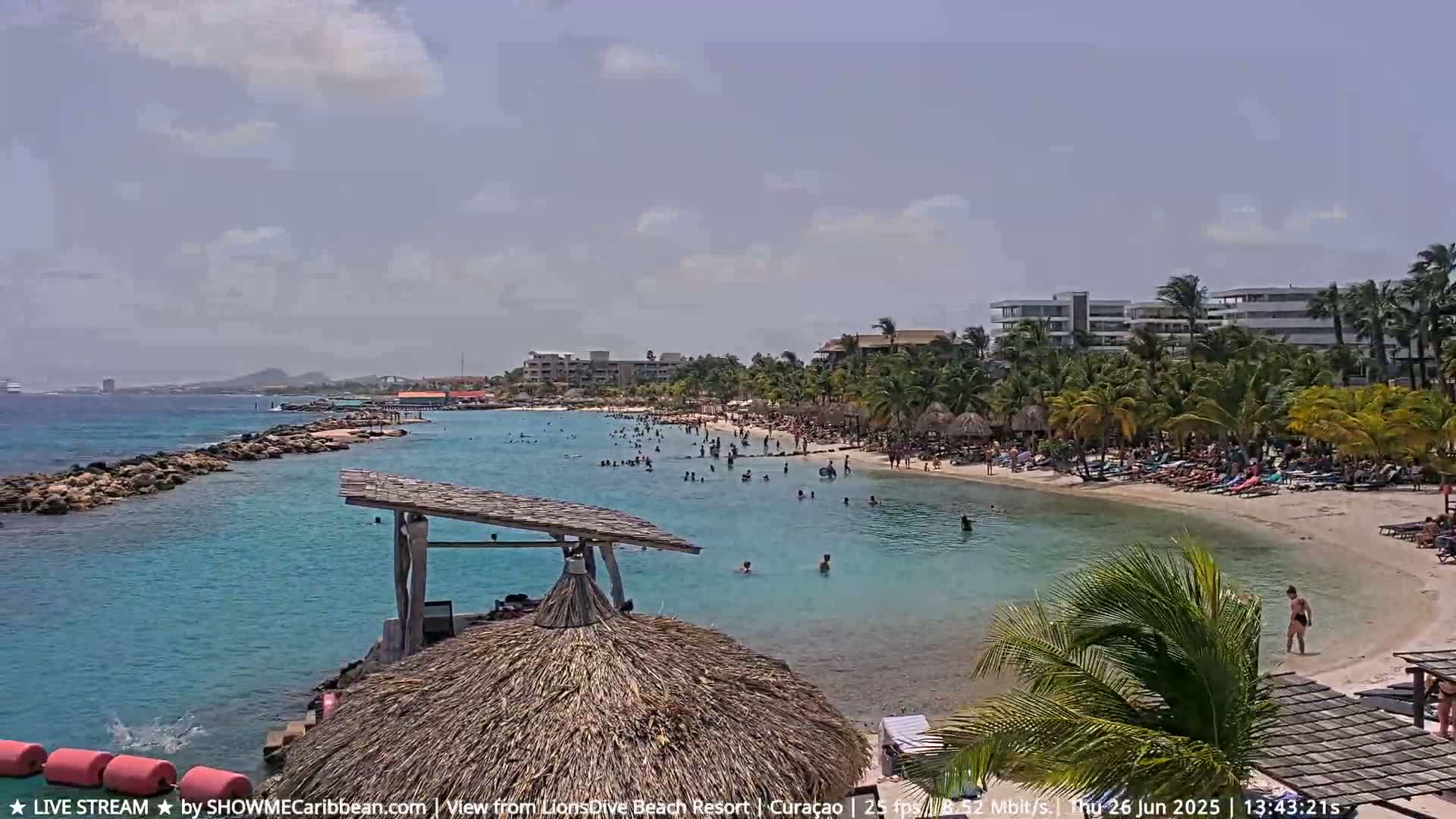 Carribean, Curacao, Mambo Beach  Live Cam - Willemstad, Curaçao, Netherland
