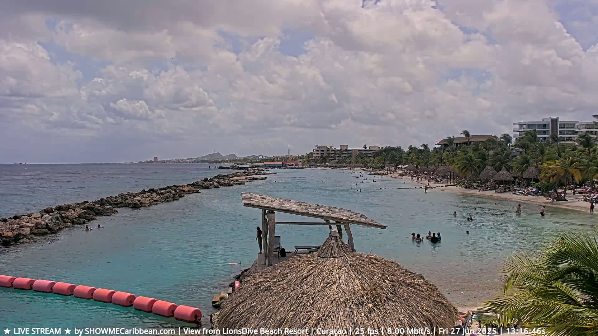 Carribean, Curacao, Mambo Beach  Live Cam - Willemstad, Curaçao, Netherland