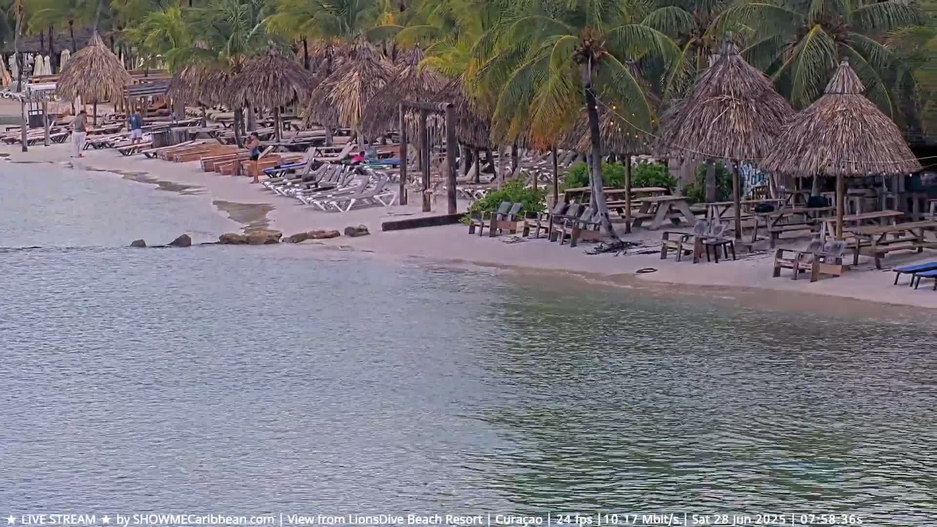 Carribean, Curacao, Mambo Beach  Live Cam - Willemstad, Curaçao, Netherland