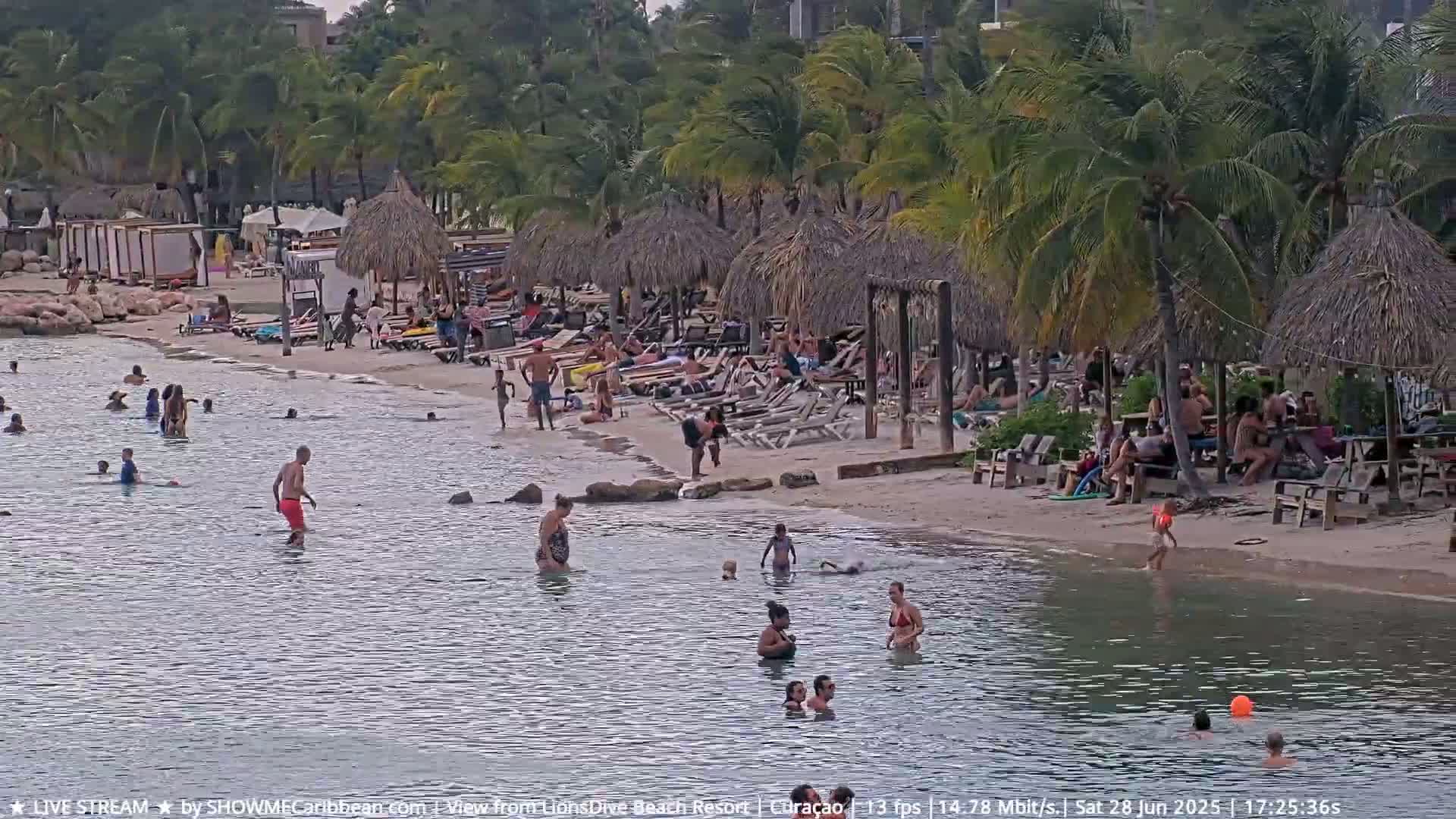 Carribean, Curacao, Mambo Beach  Live Cam - Willemstad, Curaçao, Netherland