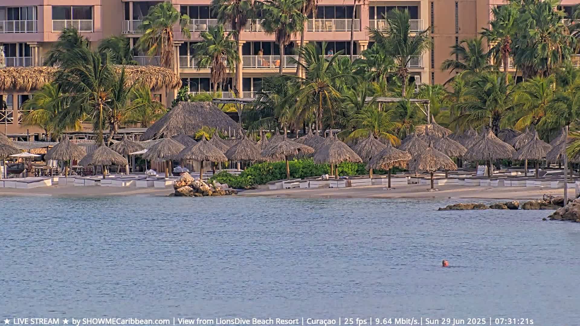 Carribean, Curacao, Mambo Beach  Live Cam - Willemstad, Curaçao, Netherland