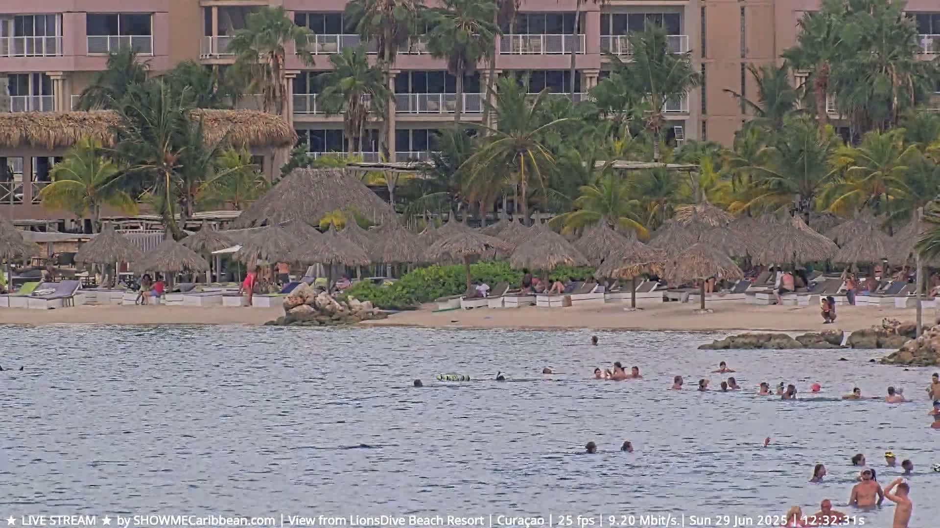 Carribean, Curacao, Mambo Beach  Live Cam - Willemstad, Curaçao, Netherland