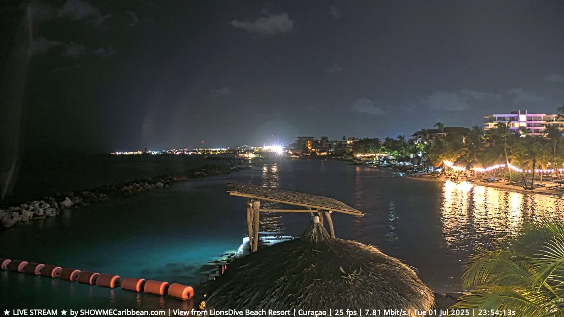 Carribean, Curacao, Mambo Beach  Live Cam - Willemstad, Curaçao, Netherland