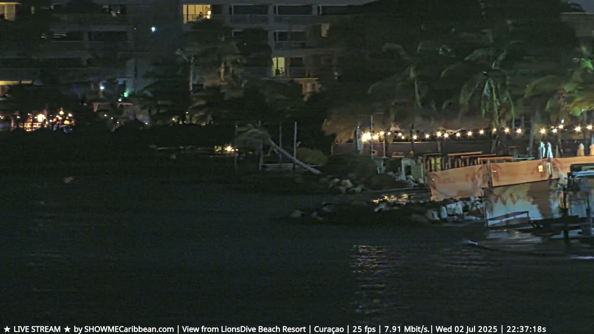 Carribean, Curacao, Mambo Beach  Live Cam - Willemstad, Curaçao, Netherland