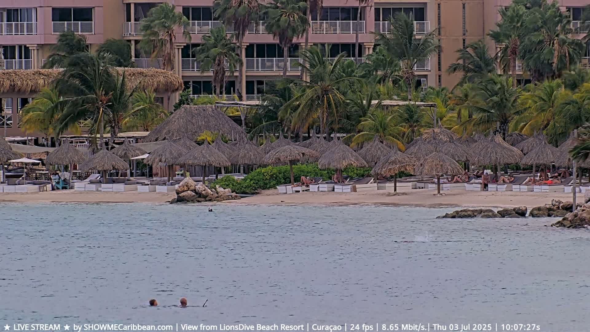 Carribean, Curacao, Mambo Beach  Live Cam - Willemstad, Curaçao, Netherland
