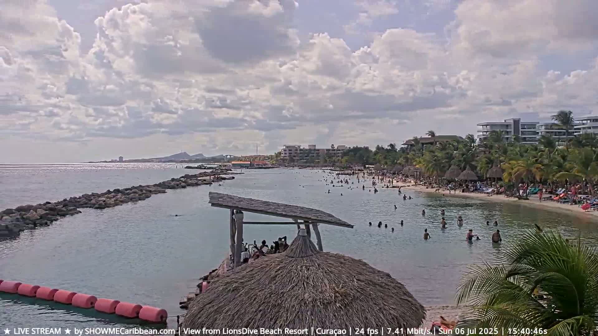 Carribean, Curacao, Mambo Beach  Live Cam - Willemstad, Curaçao, Netherland