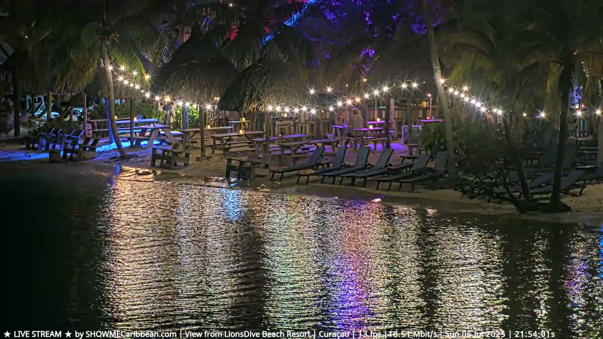 Carribean, Curacao, Mambo Beach  Live Cam - Willemstad, Curaçao, Netherland