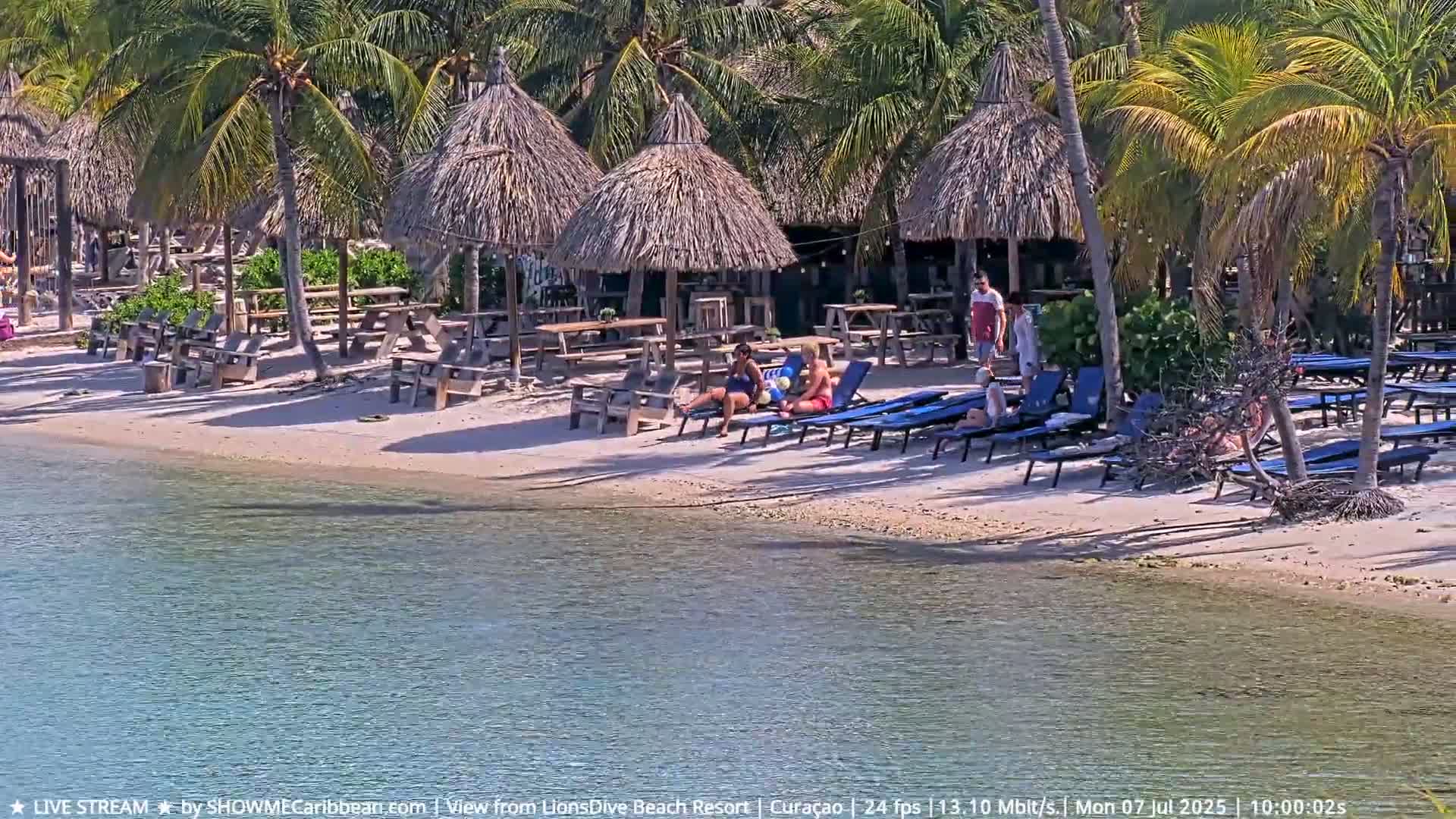 Carribean, Curacao, Mambo Beach  Live Cam - Willemstad, Curaçao, Netherland