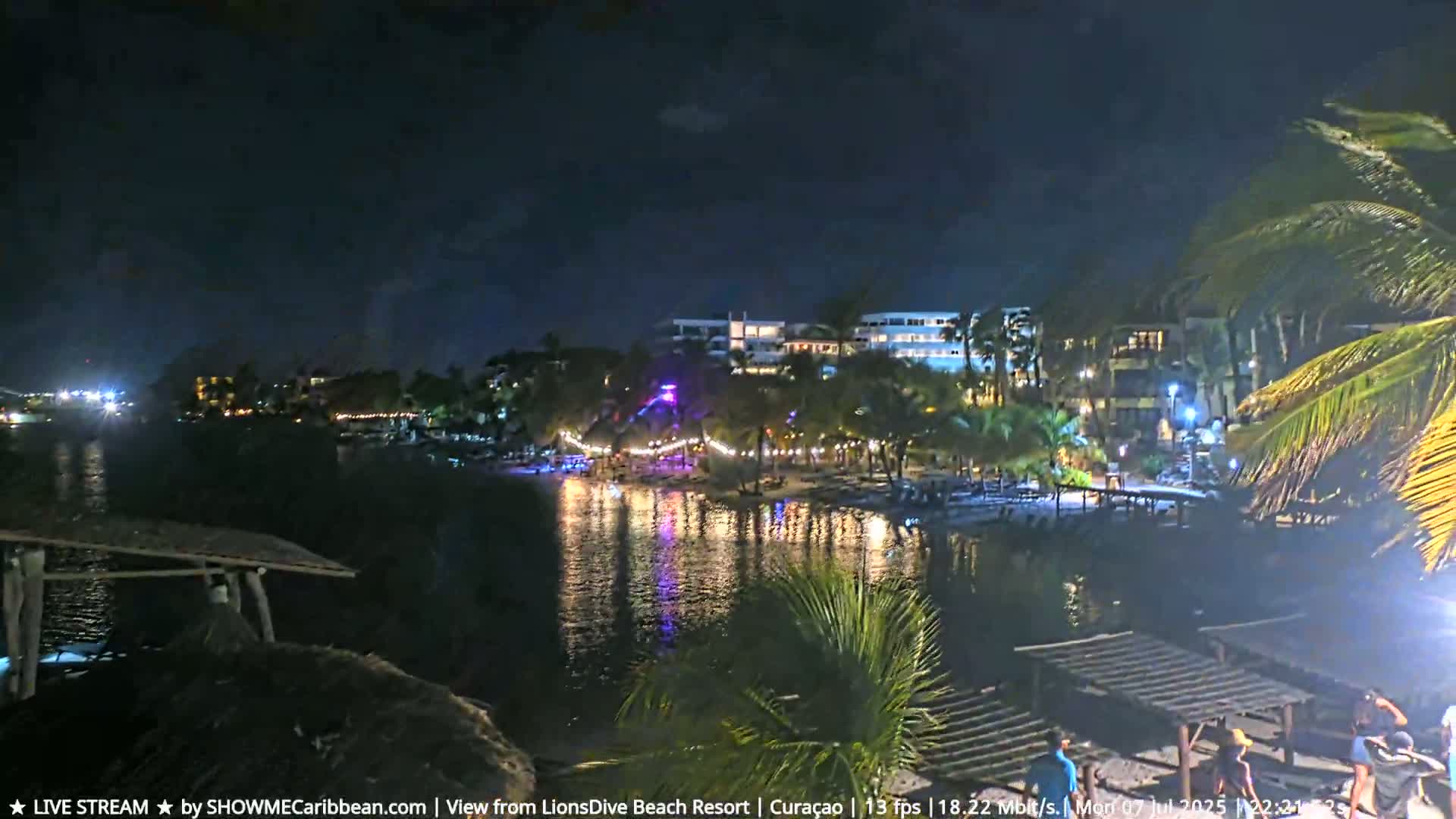 Carribean, Curacao, Mambo Beach  Live Cam - Willemstad, Curaçao, Netherland