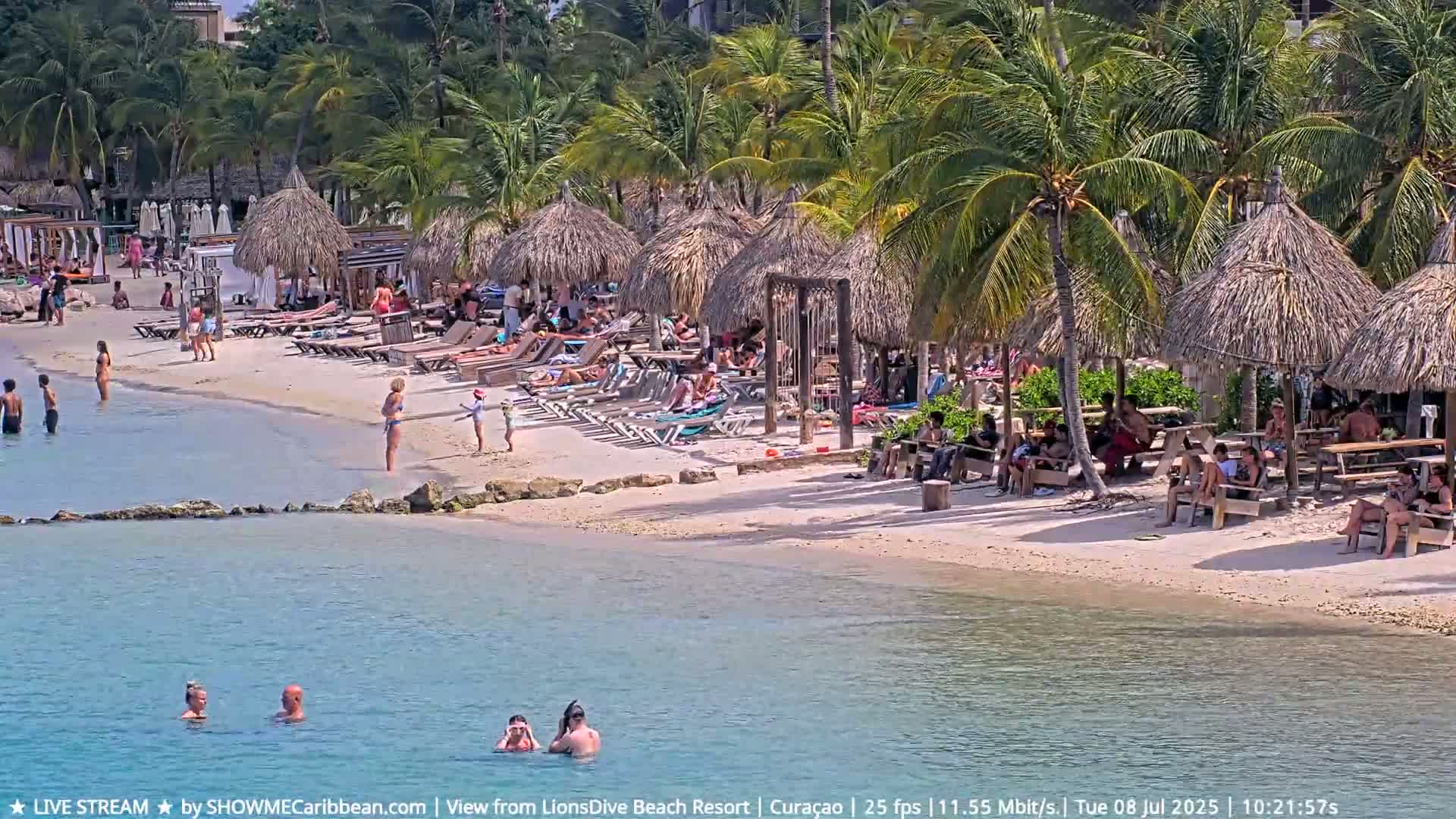 Carribean, Curacao, Mambo Beach  Live Cam - Willemstad, Curaçao, Netherland