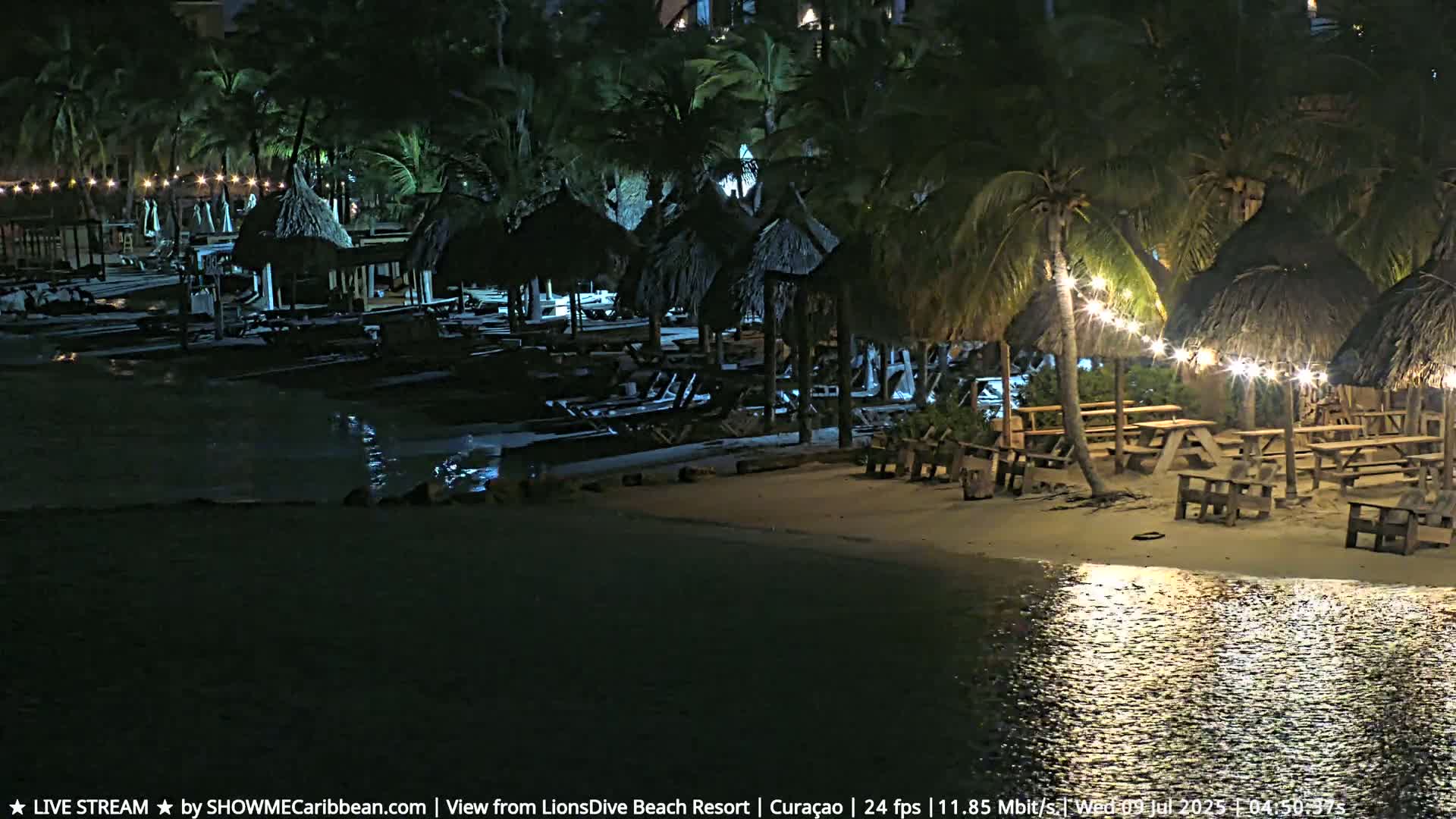 Carribean, Curacao, Mambo Beach  Live Cam - Willemstad, Curaçao, Netherland