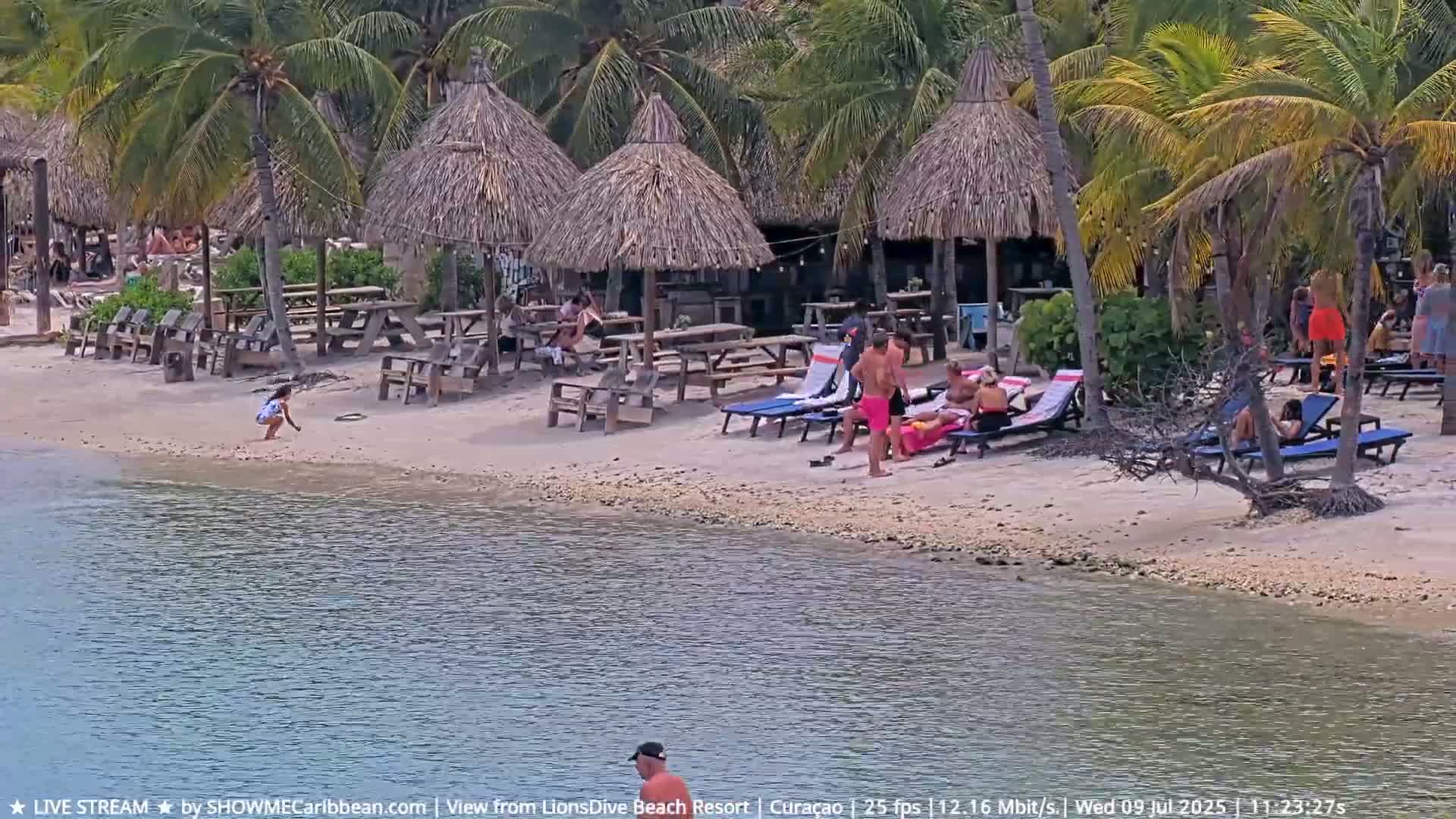 Carribean, Curacao, Mambo Beach  Live Cam - Willemstad, Curaçao, Netherland