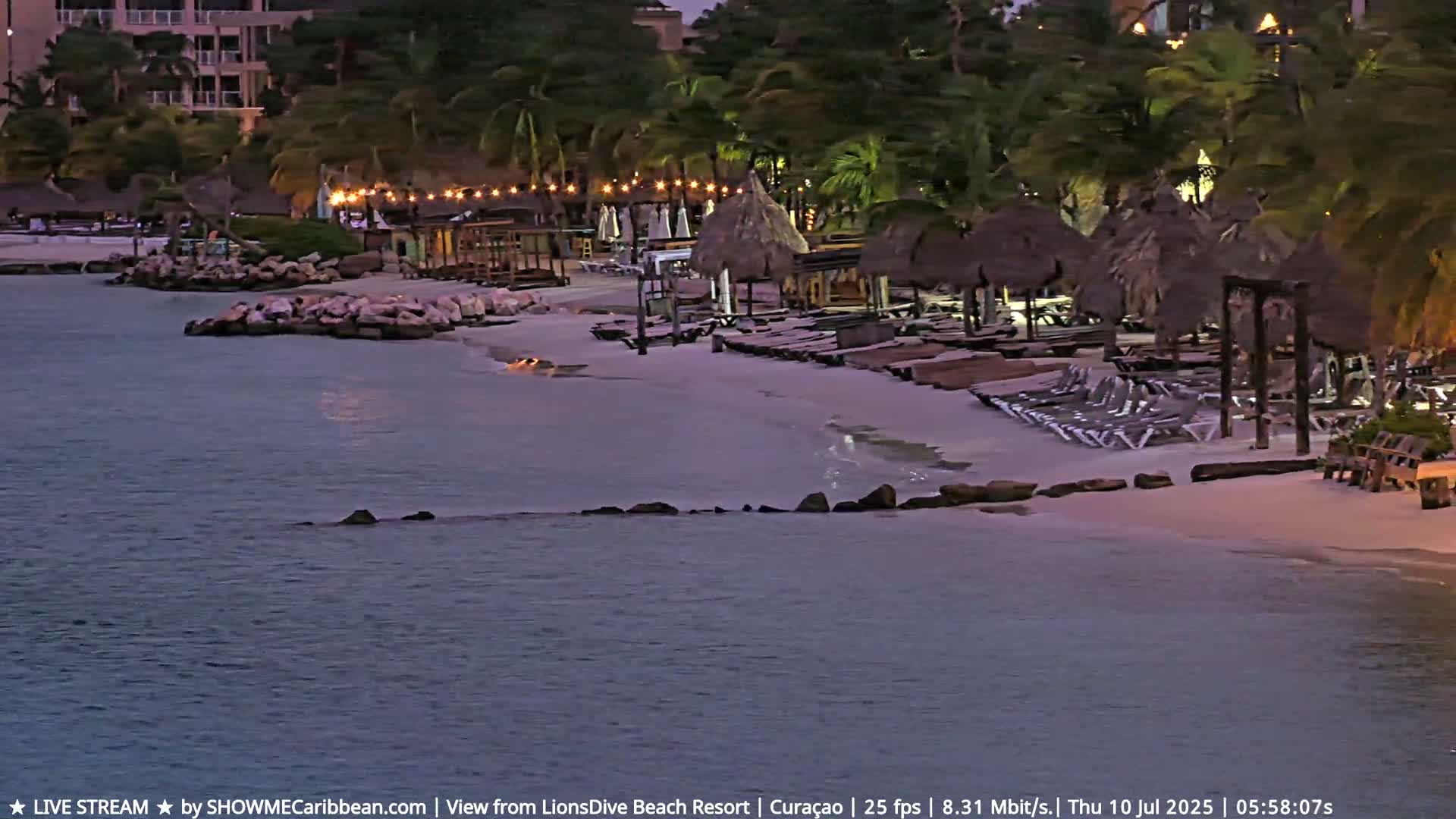 Carribean, Curacao, Mambo Beach  Live Cam - Willemstad, Curaçao, Netherland