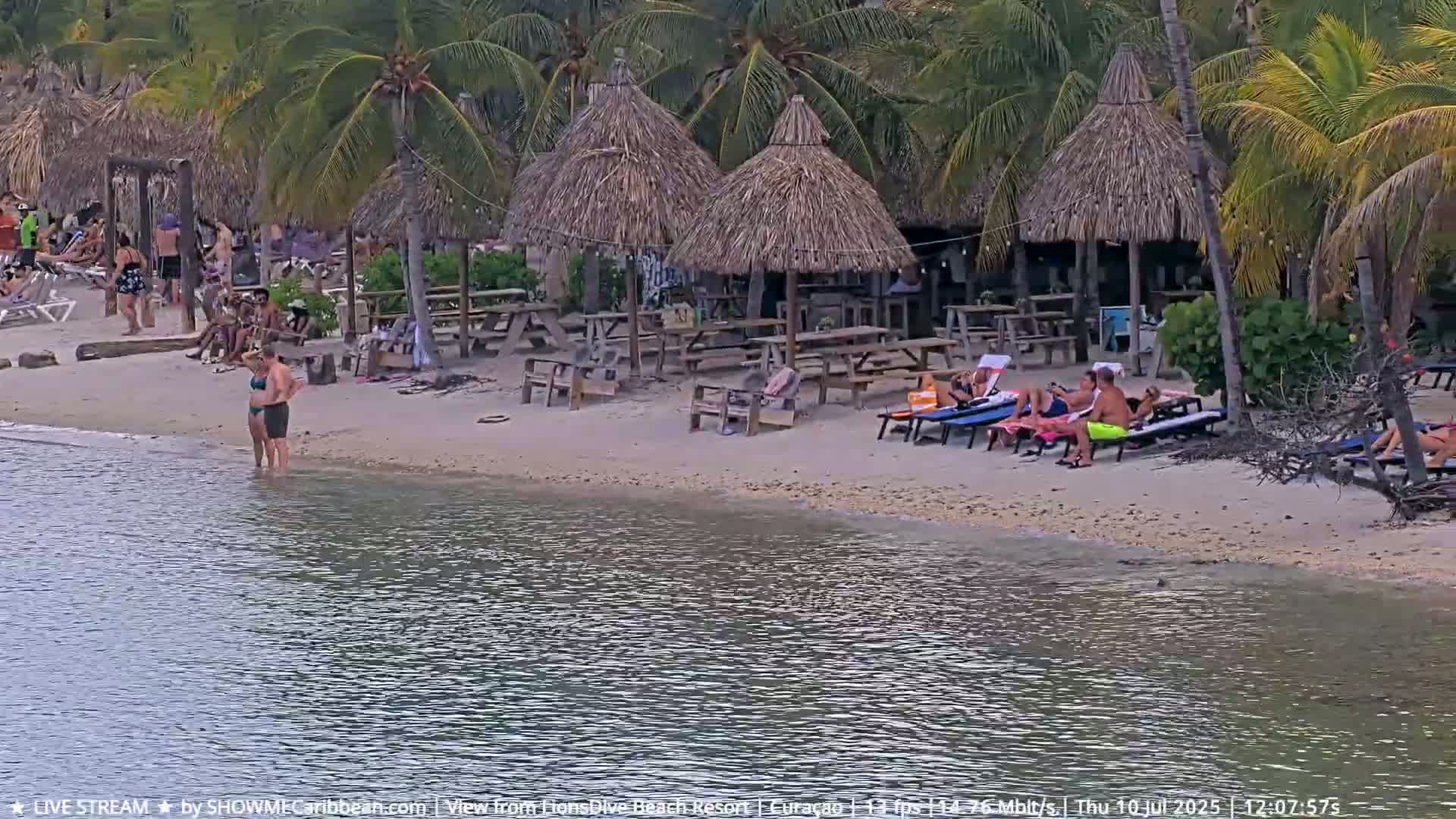 Carribean, Curacao, Mambo Beach  Live Cam - Willemstad, Curaçao, Netherland