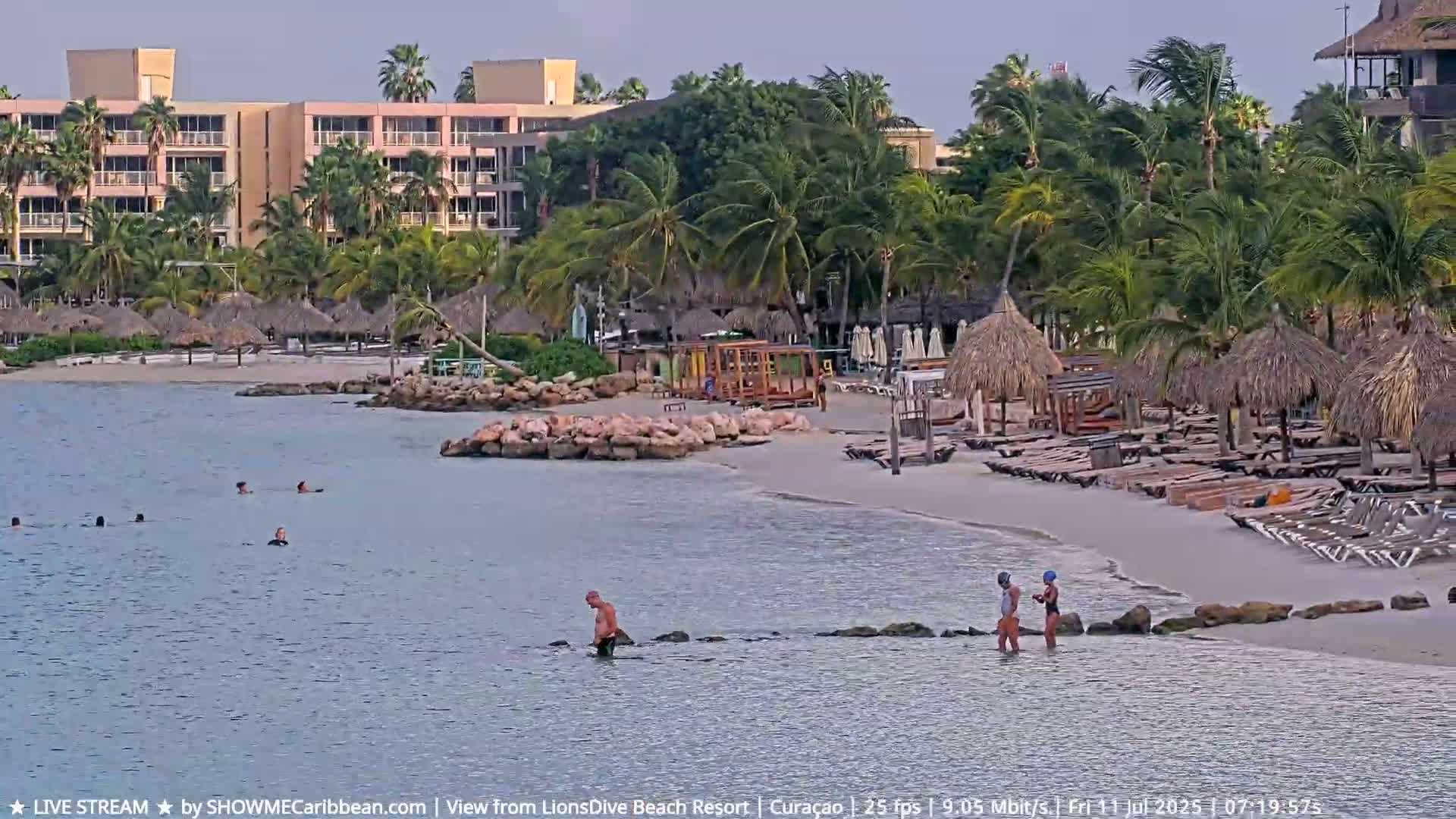 Carribean, Curacao, Mambo Beach  Live Cam - Willemstad, Curaçao, Netherland