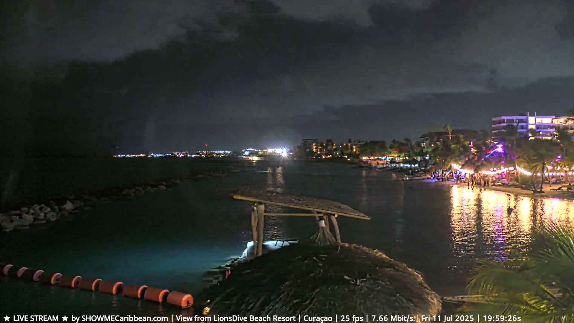 Carribean, Curacao, Mambo Beach  Live Cam - Willemstad, Curaçao, Netherland