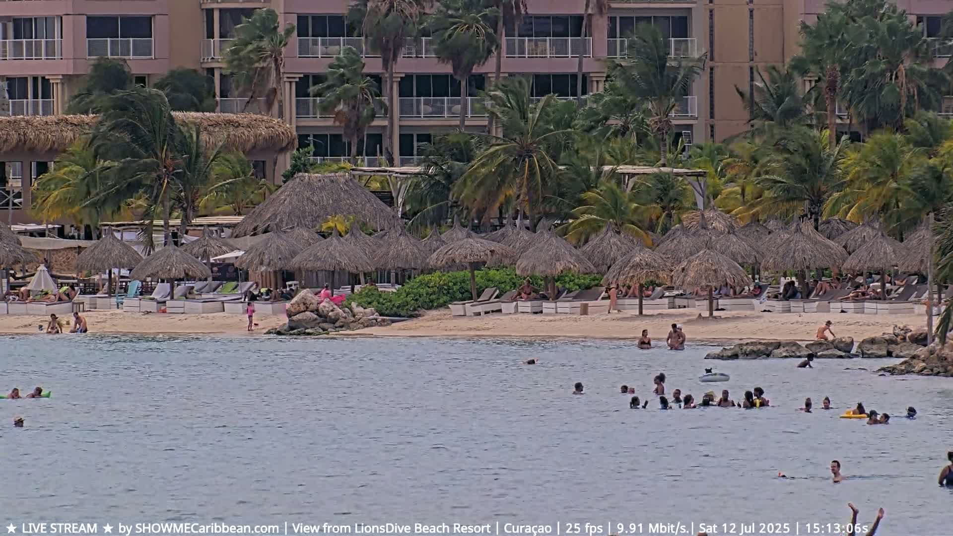 Carribean, Curacao, Mambo Beach  Live Cam - Willemstad, Curaçao, Netherland