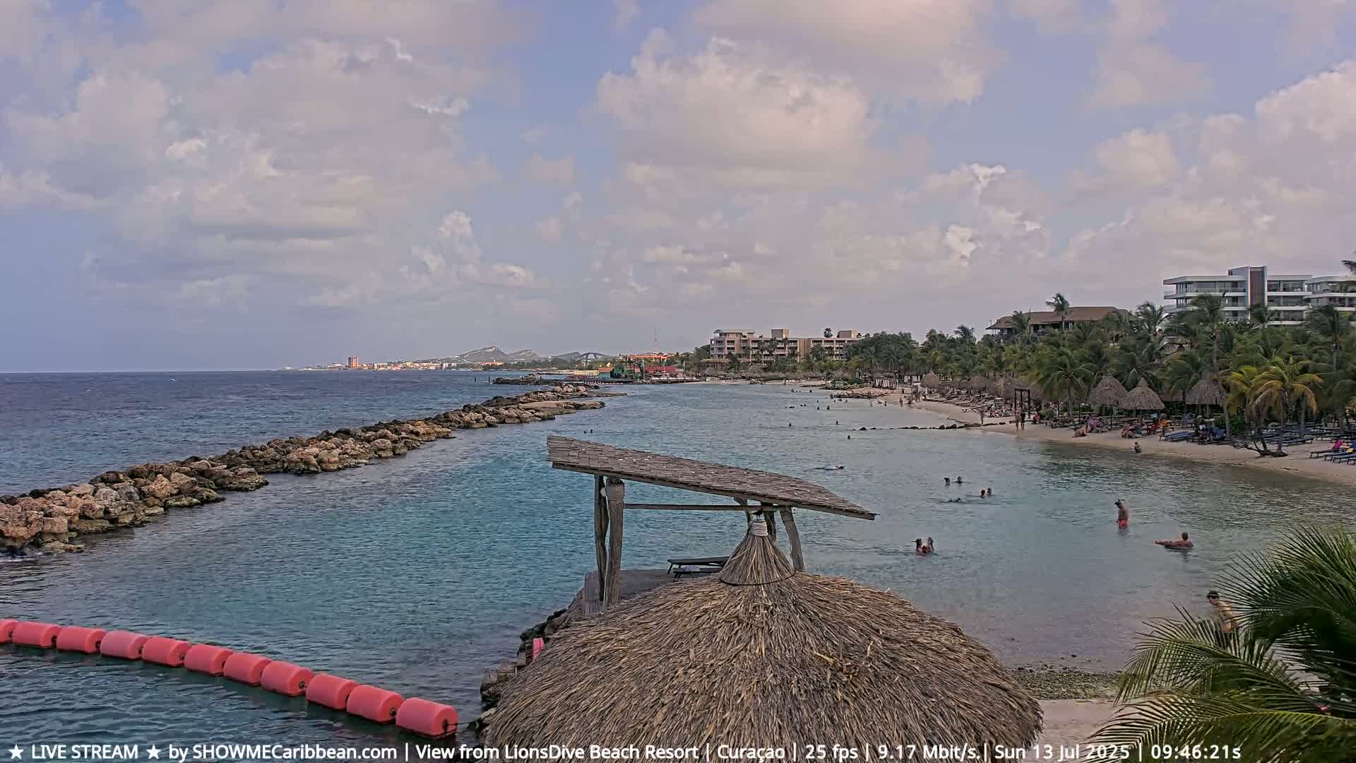 Carribean, Curacao, Mambo Beach  Live Cam - Willemstad, Curaçao, Netherland
