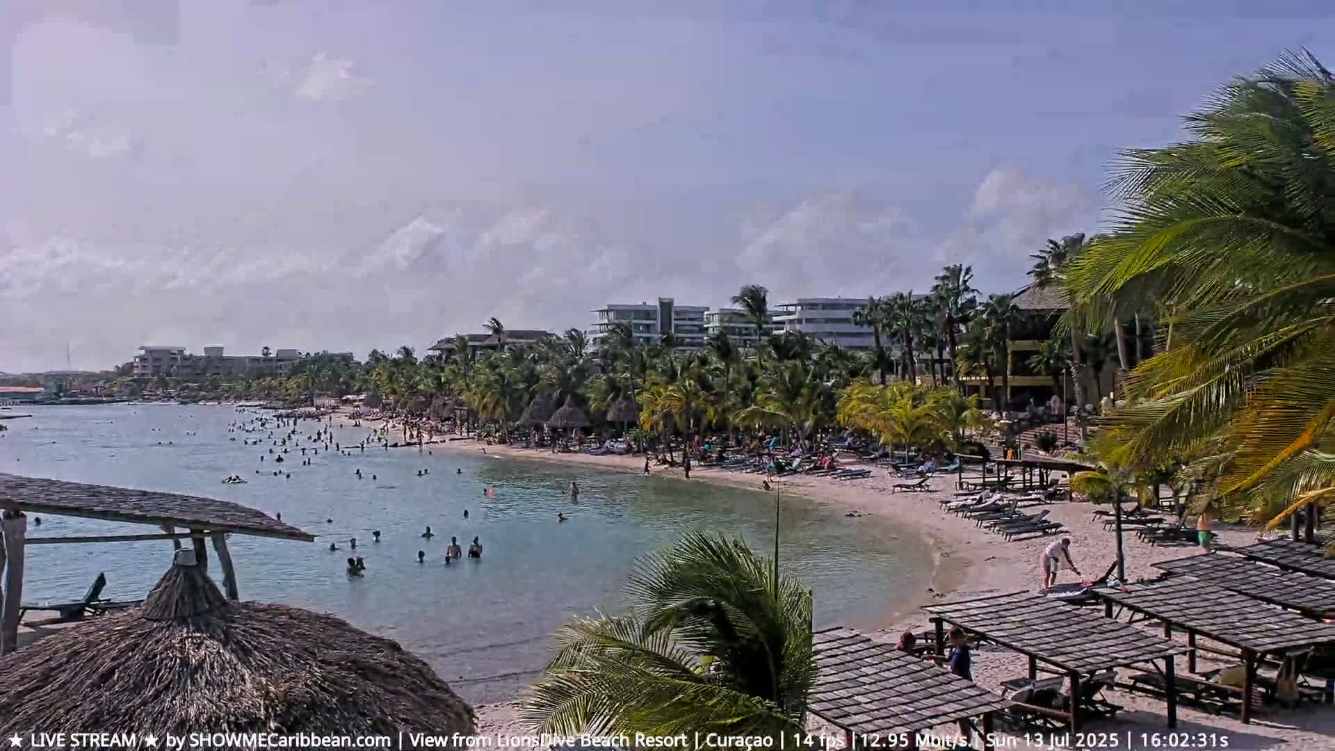 Carribean, Curacao, Mambo Beach  Live Cam - Willemstad, Curaçao, Netherland
