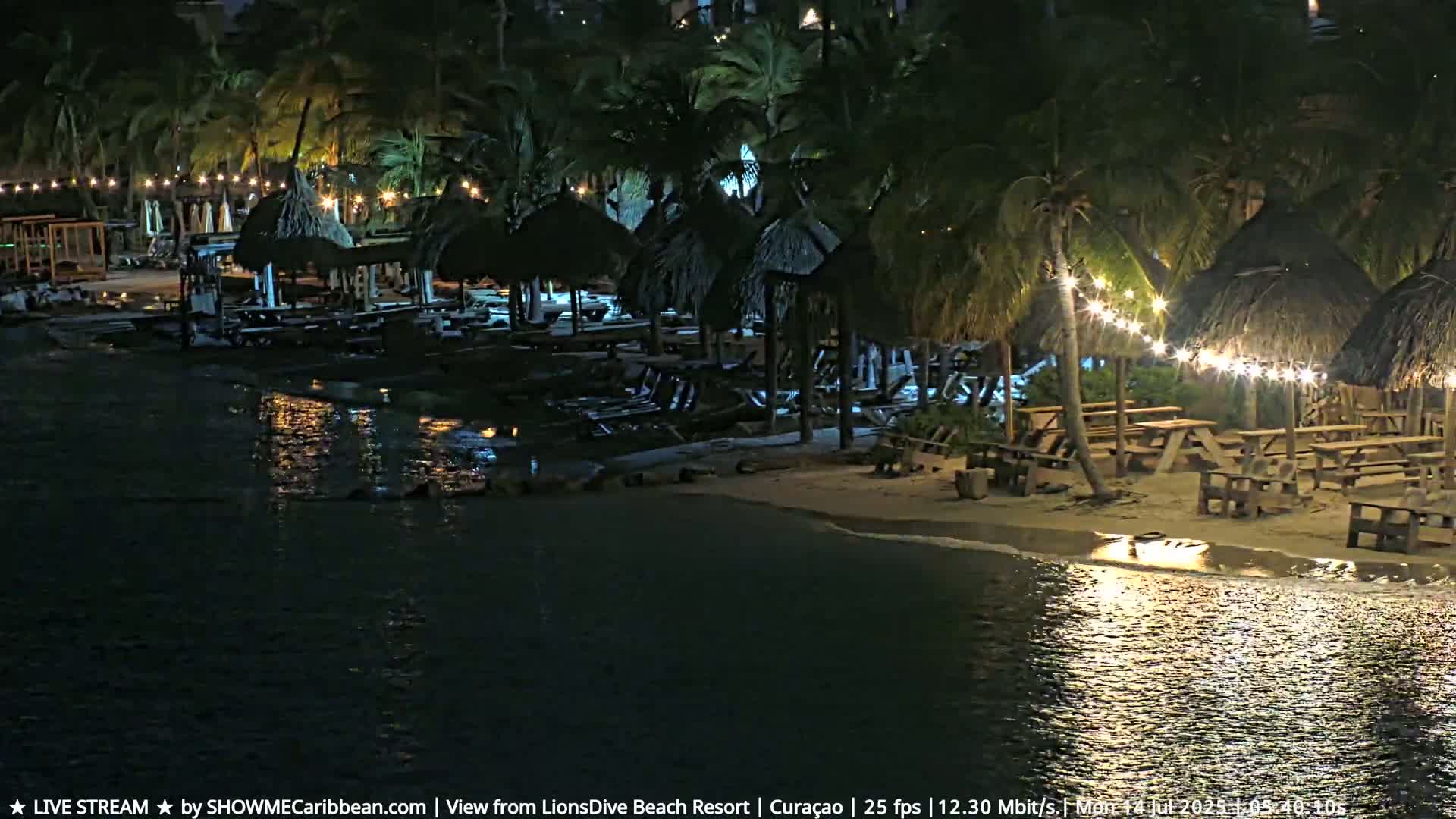 Carribean, Curacao, Mambo Beach  Live Cam - Willemstad, Curaçao, Netherland