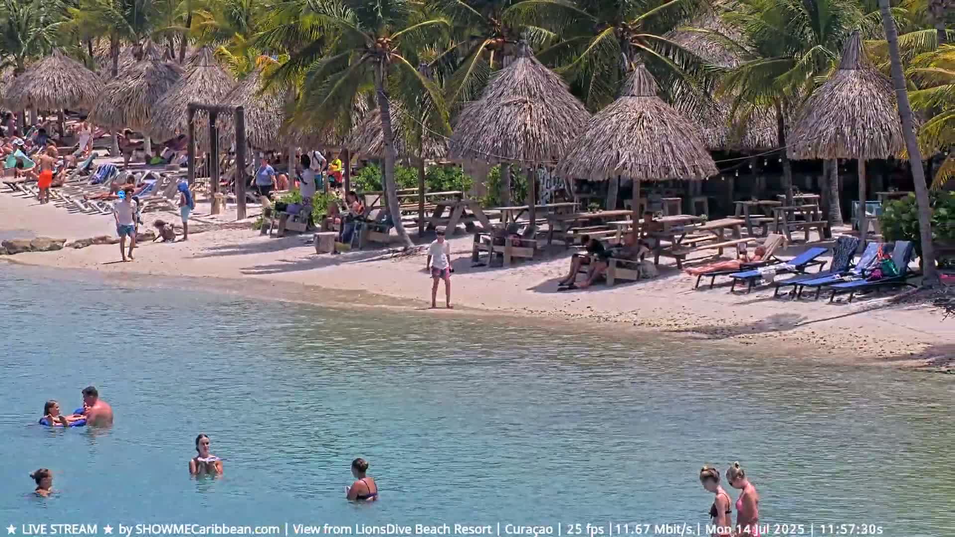 Carribean, Curacao, Mambo Beach  Live Cam - Willemstad, Curaçao, Netherland