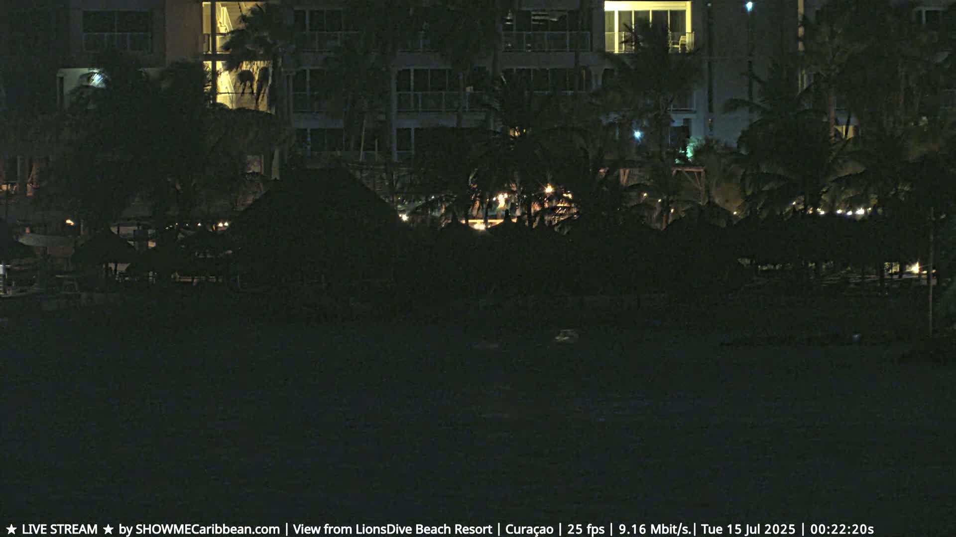 Carribean, Curacao, Mambo Beach  Live Cam - Willemstad, Curaçao, Netherland