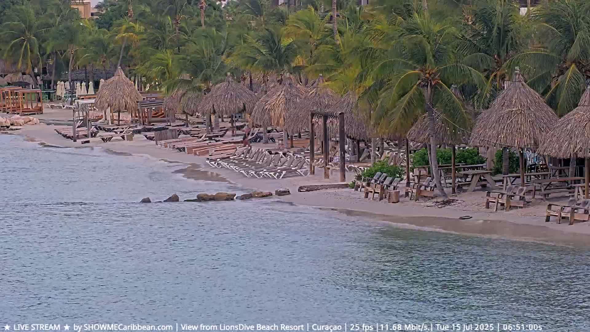 Carribean, Curacao, Mambo Beach  Live Cam - Willemstad, Curaçao, Netherland
