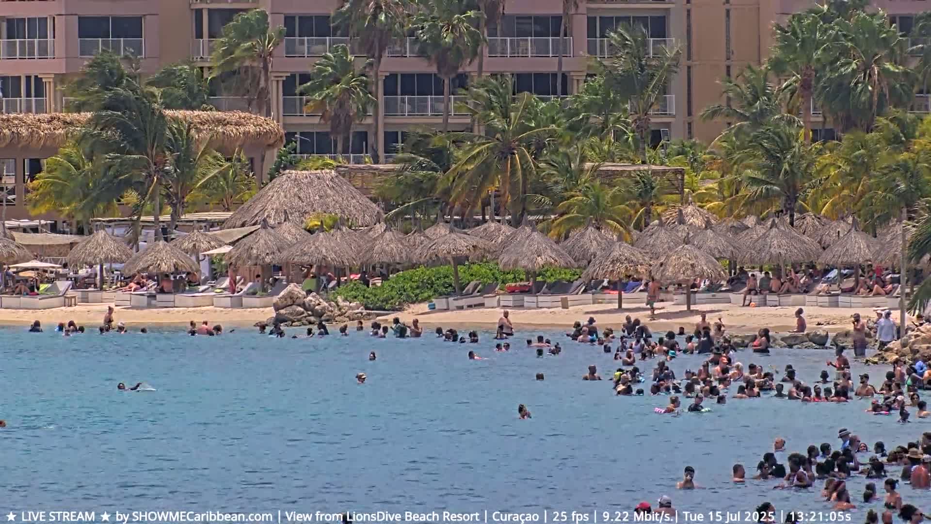 Carribean, Curacao, Mambo Beach  Live Cam - Willemstad, Curaçao, Netherland