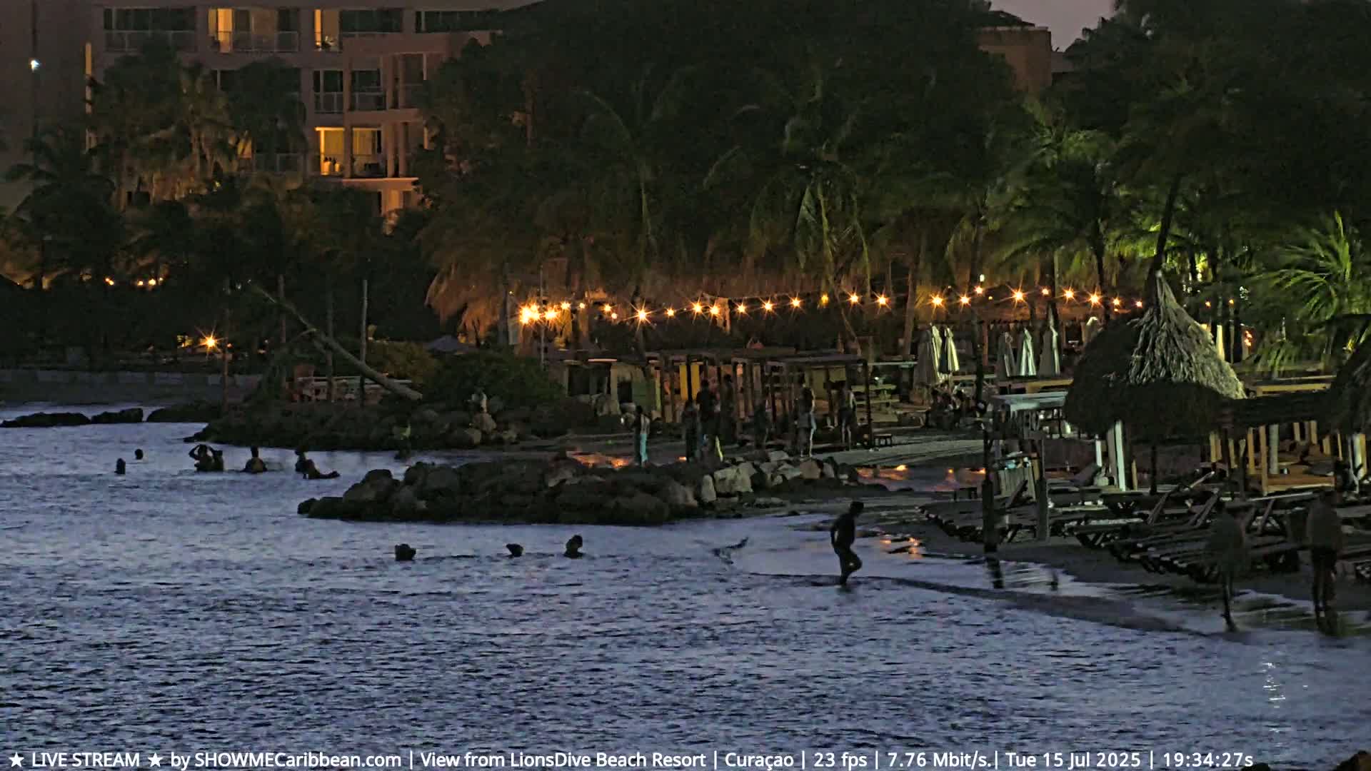 Carribean, Curacao, Mambo Beach  Live Cam - Willemstad, Curaçao, Netherland