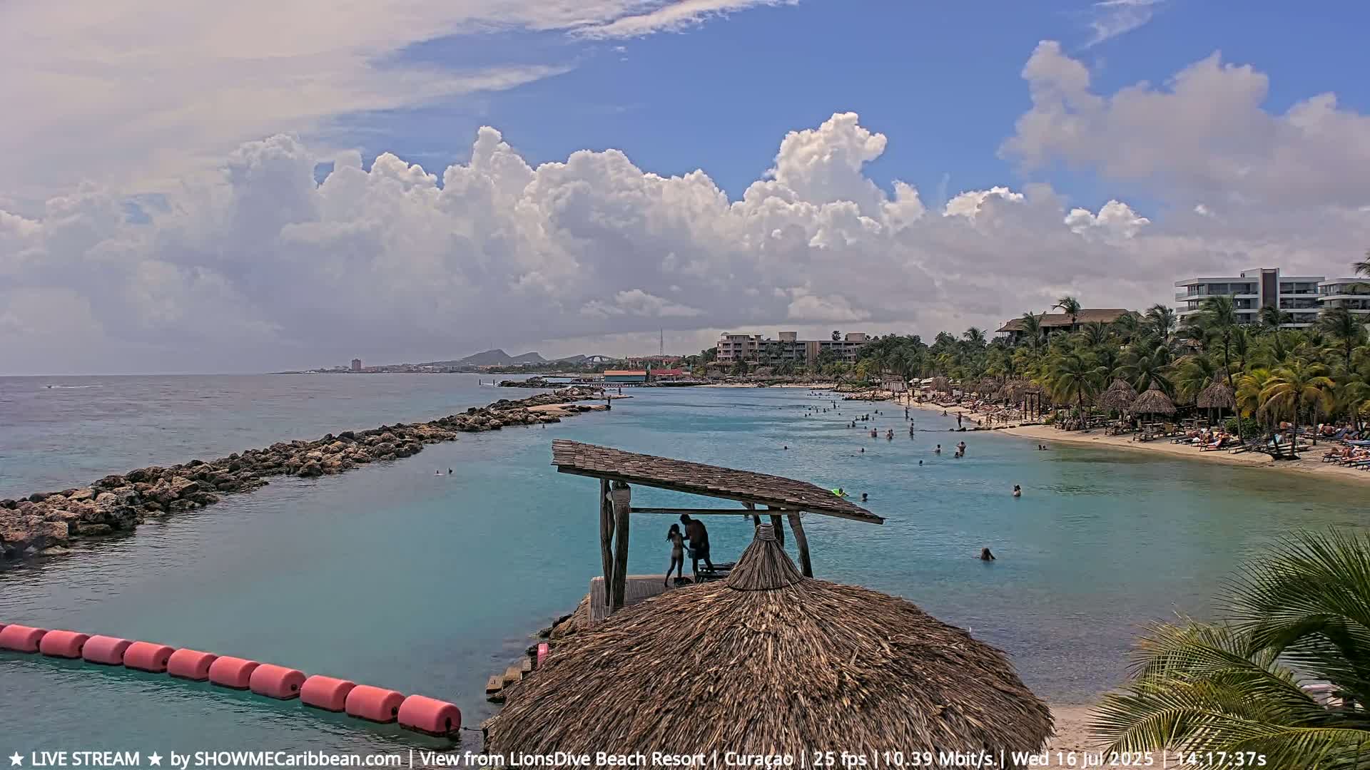 Carribean, Curacao, Mambo Beach  Live Cam - Willemstad, Curaçao, Netherland