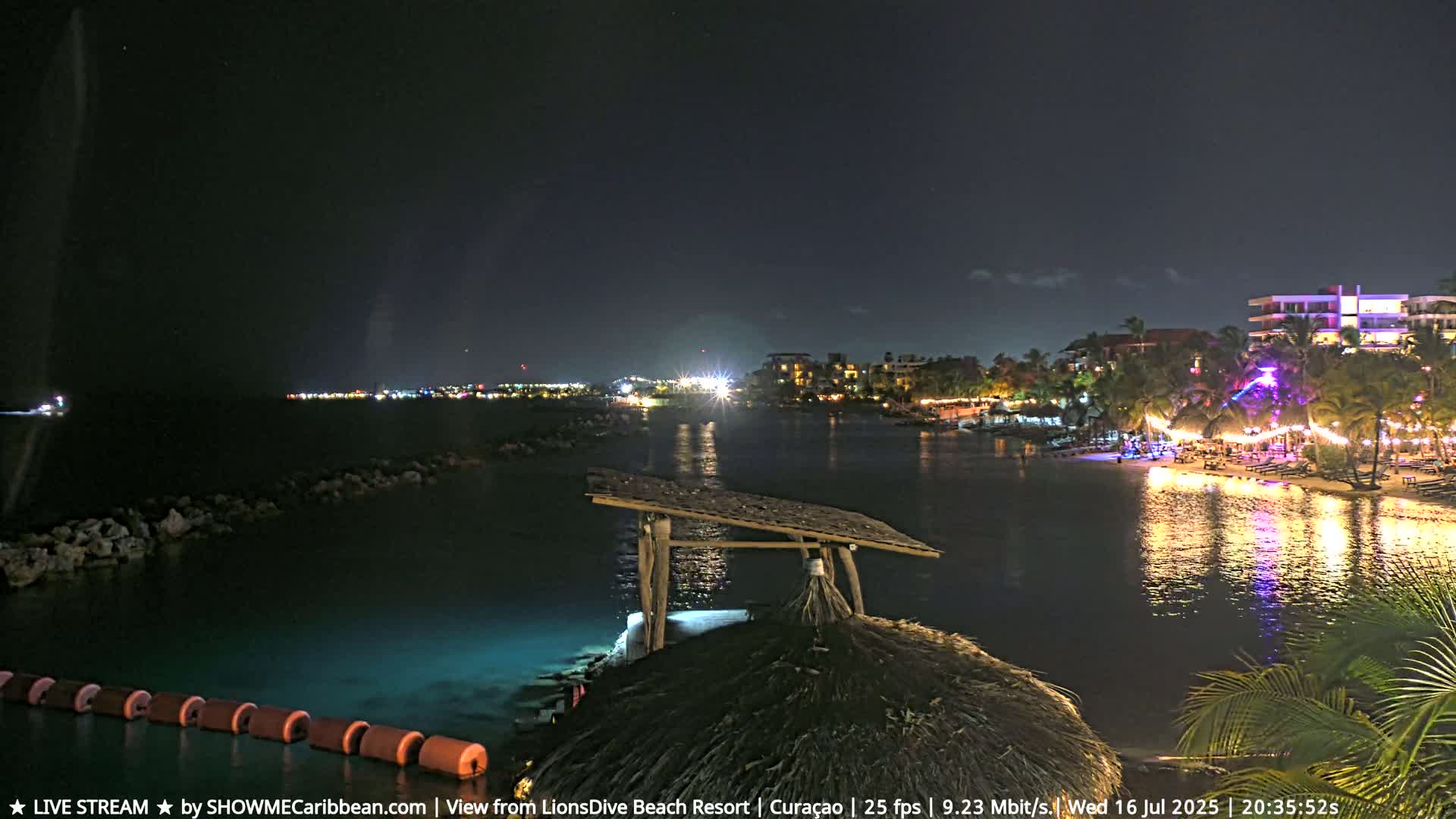 Carribean, Curacao, Mambo Beach  Live Cam - Willemstad, Curaçao, Netherland