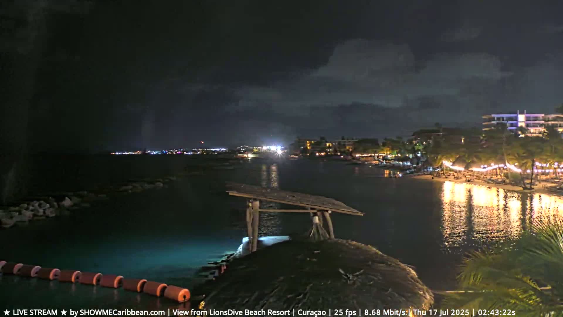 Carribean, Curacao, Mambo Beach  Live Cam - Willemstad, Curaçao, Netherland