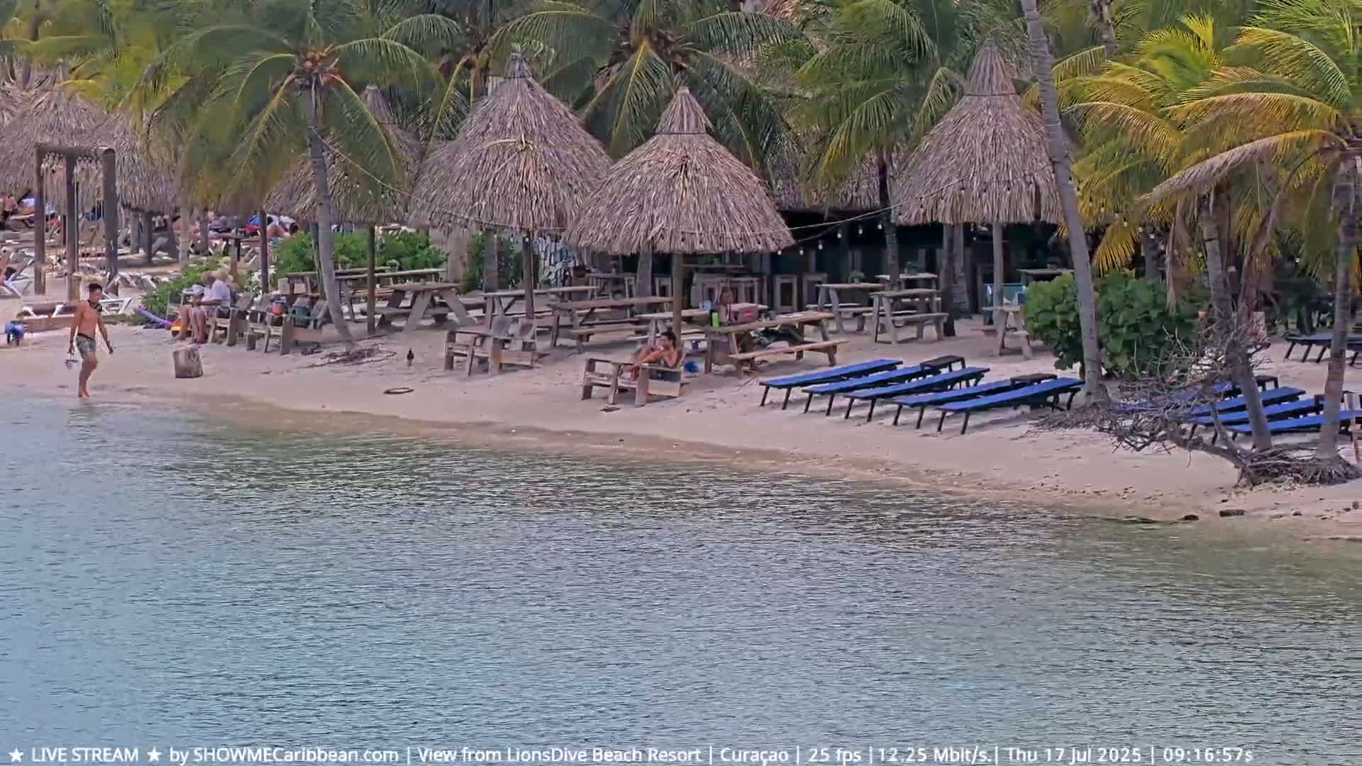 Carribean, Curacao, Mambo Beach  Live Cam - Willemstad, Curaçao, Netherland