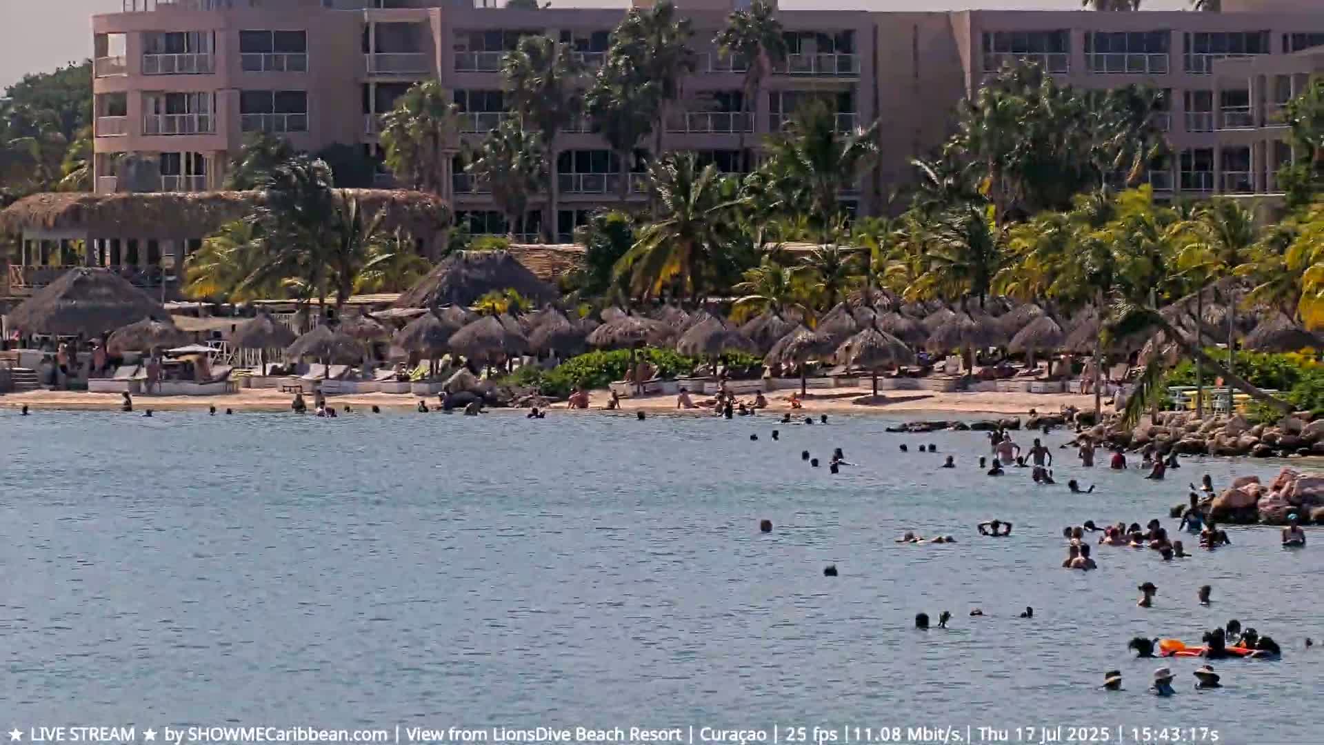 Carribean, Curacao, Mambo Beach  Live Cam - Willemstad, Curaçao, Netherland