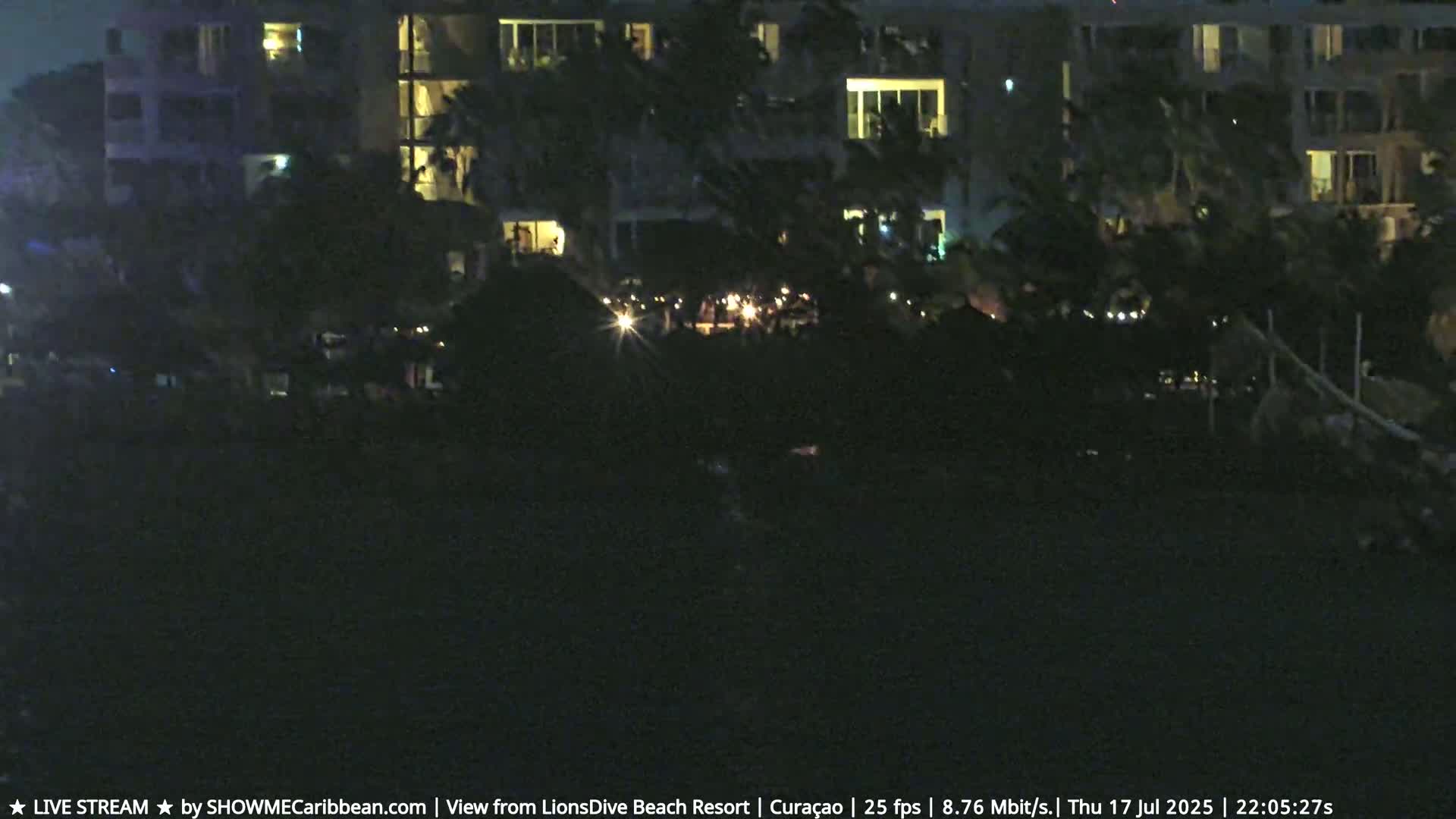 Carribean, Curacao, Mambo Beach  Live Cam - Willemstad, Curaçao, Netherland