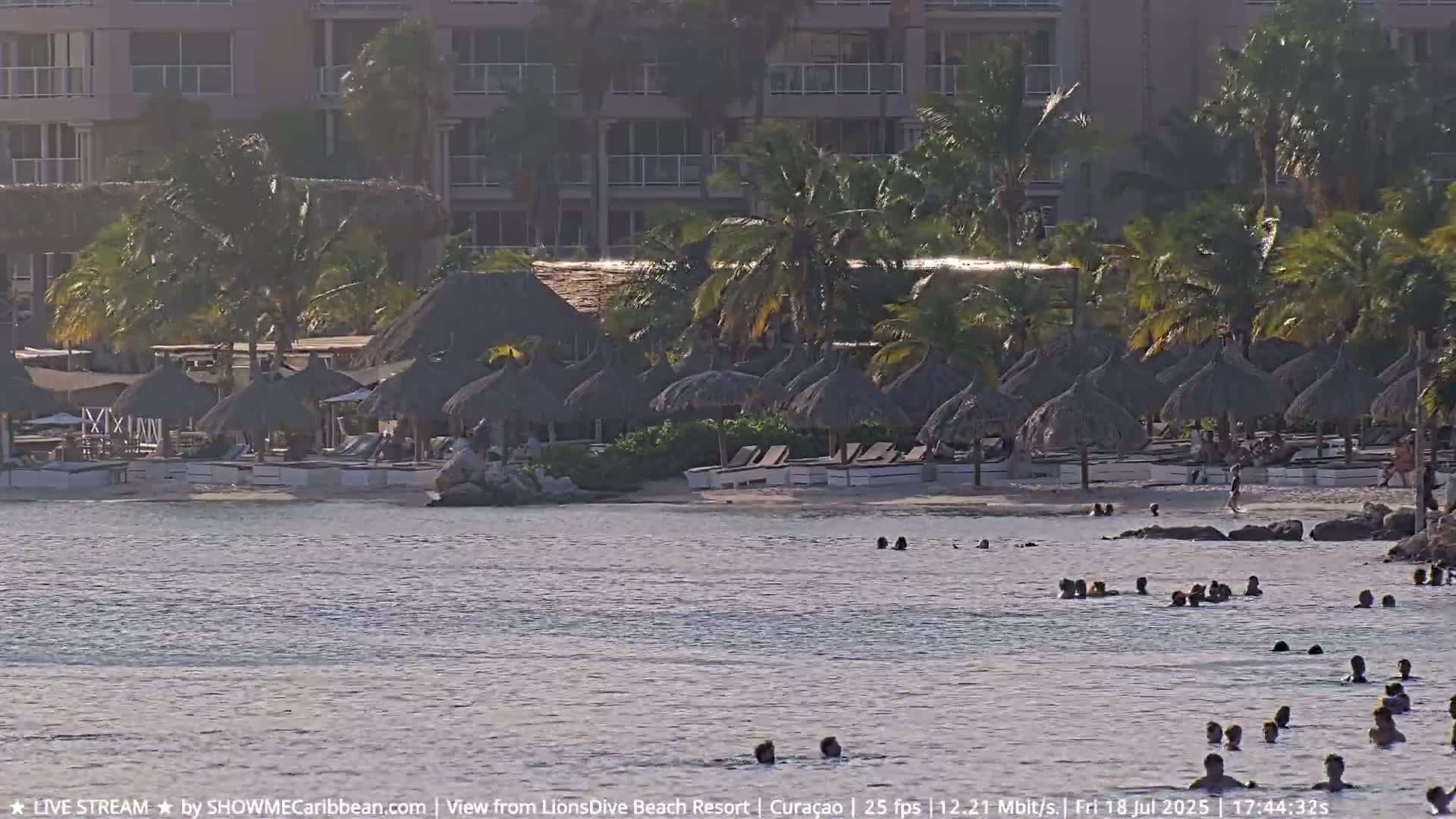 Carribean, Curacao, Mambo Beach  Live Cam - Willemstad, Curaçao, Netherland