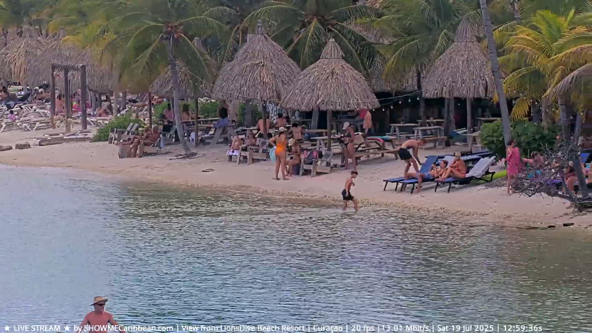 Carribean, Curacao, Mambo Beach  Live Cam - Willemstad, Curaçao, Netherland