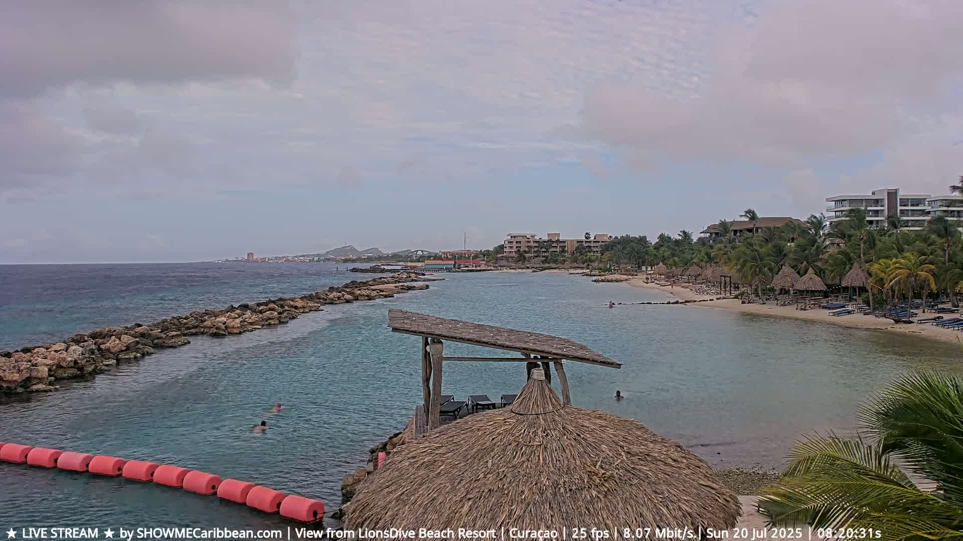 Carribean, Curacao, Mambo Beach  Live Cam - Willemstad, Curaçao, Netherland